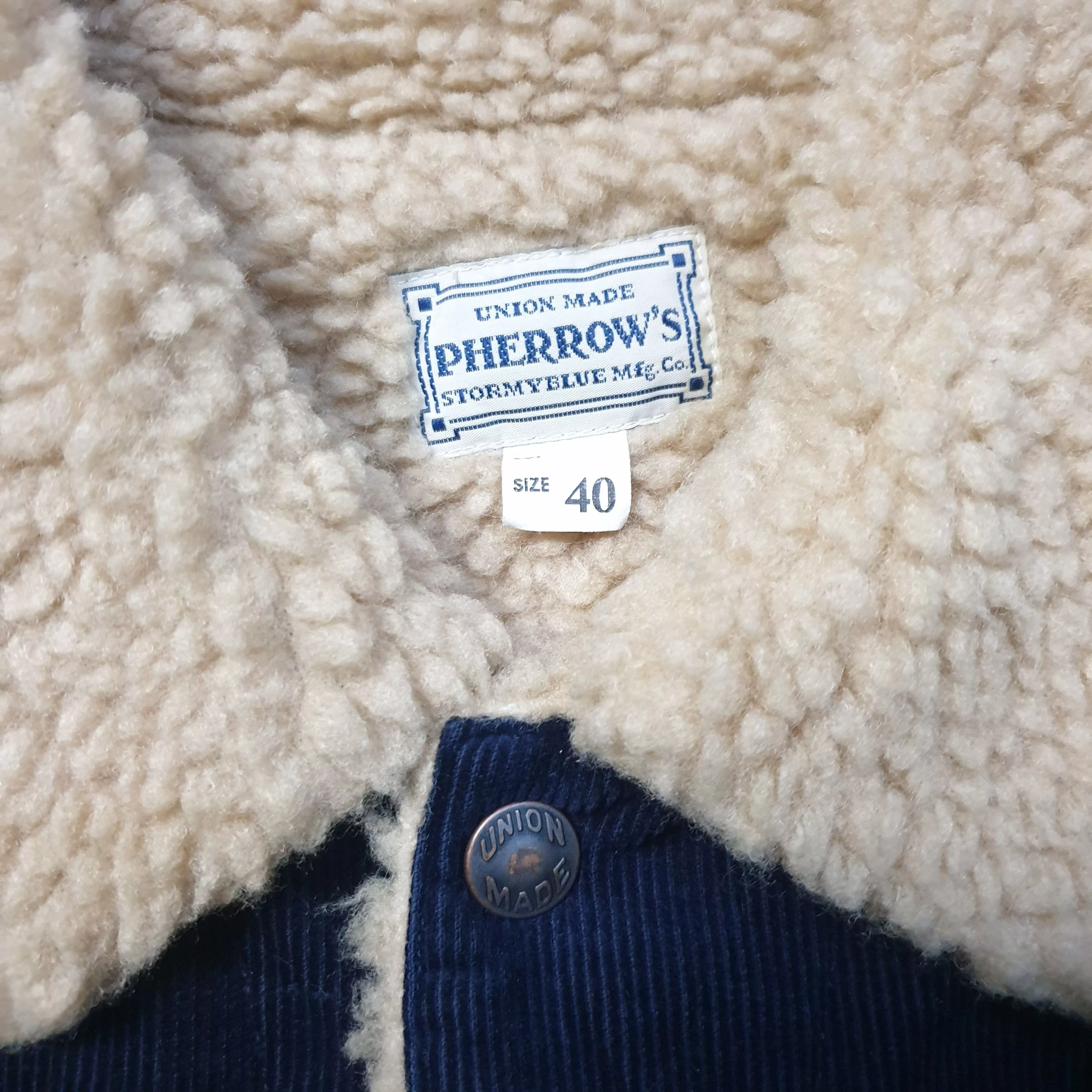Pherrow's Denim Jackets Pherrow's Pherrows Corduroy Jacket Blue