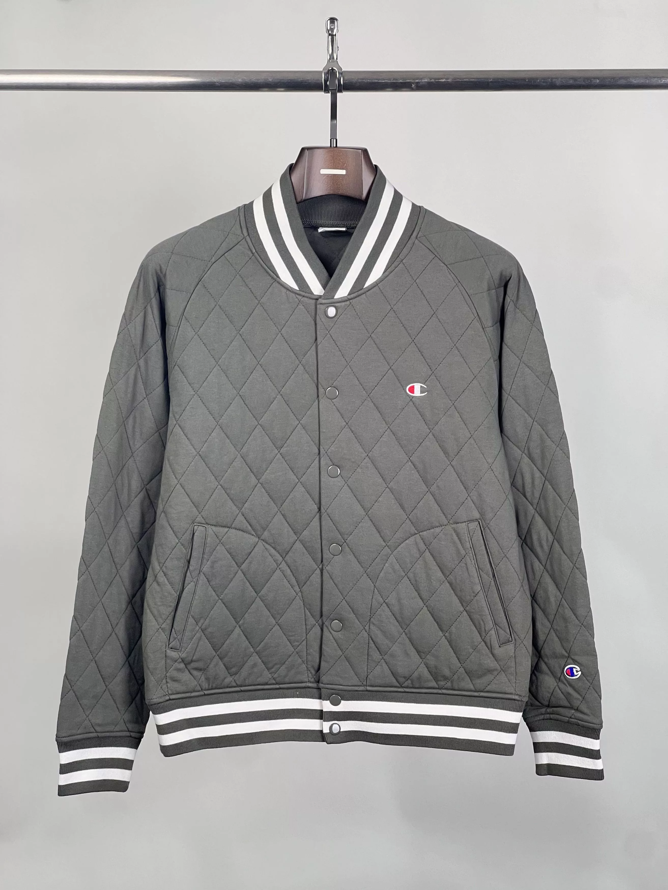 Champion Bombers Champion Brand New Quilted Jacket Cotton C8-J009 Green