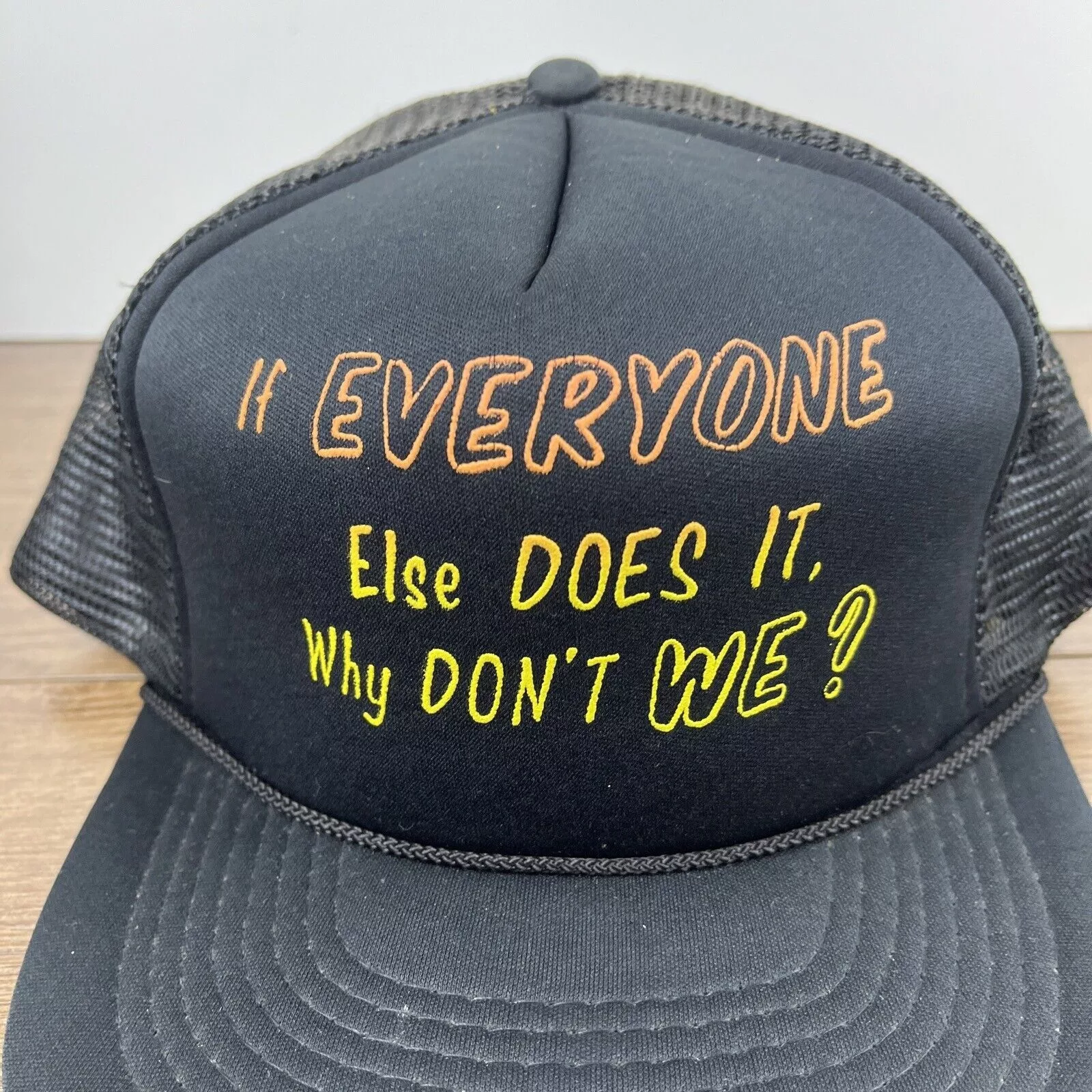 Other Hats Other If Everyone Does It Hat Why Don’t We Snapback Adjustable Adu Black