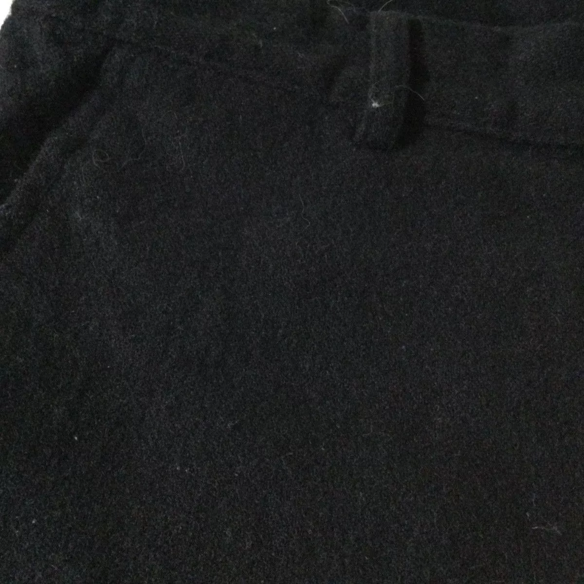Comme des Garcons Black Cropped Pants Plain Wool Long Black