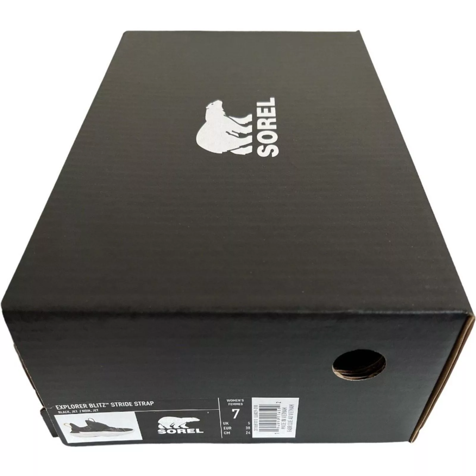 SOREL Low Top Sneakers SOREL Explorer Blitz Stride Strap Sneakers w/ Box, US7 Black