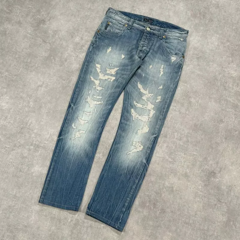 Designer Denim Designer Vintage Armani Denium Jeans Size 32 Blue