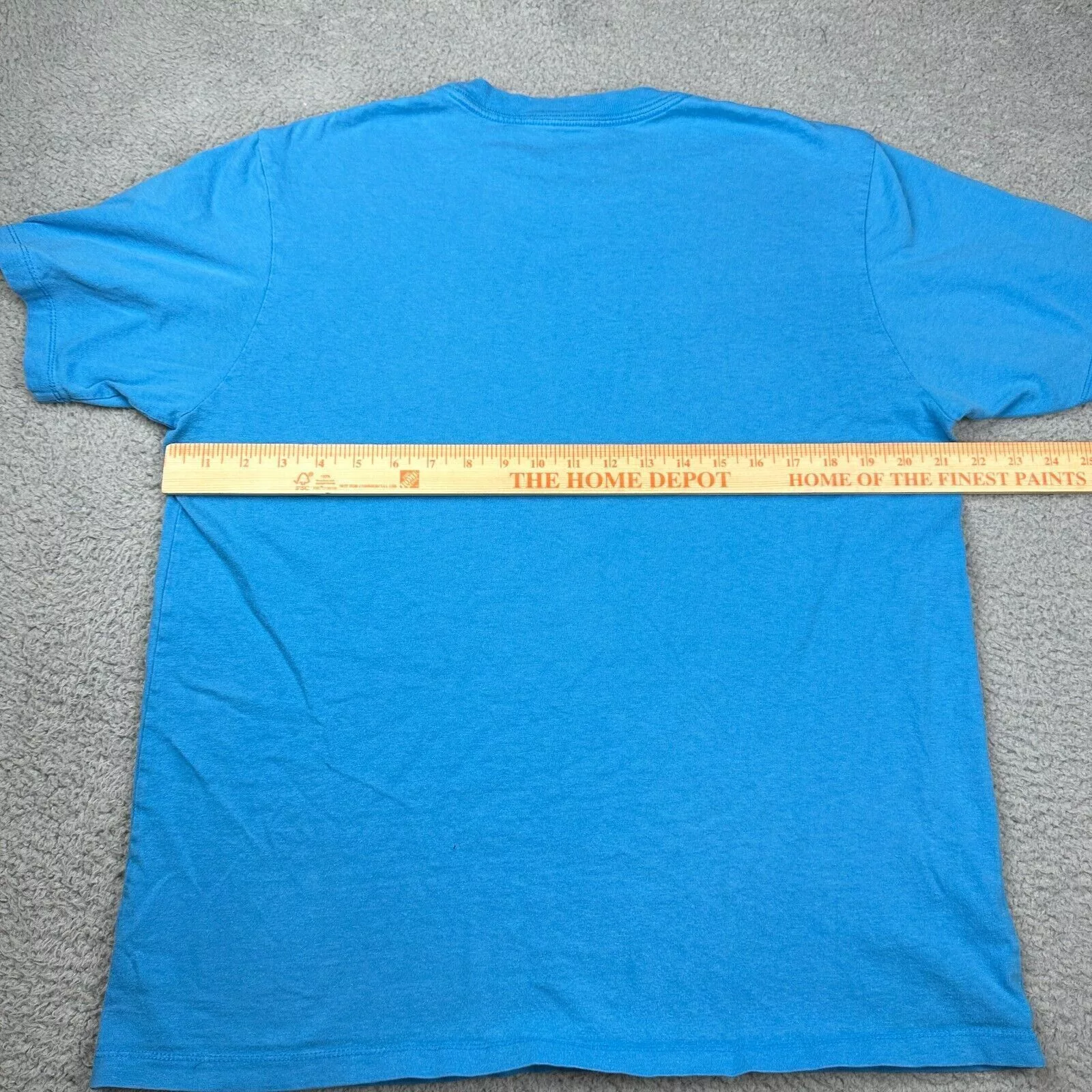 RVCA Short Sleeve T Shirts RVCA Special Edition Front Logo Graphics Pullover T-shirt Blue