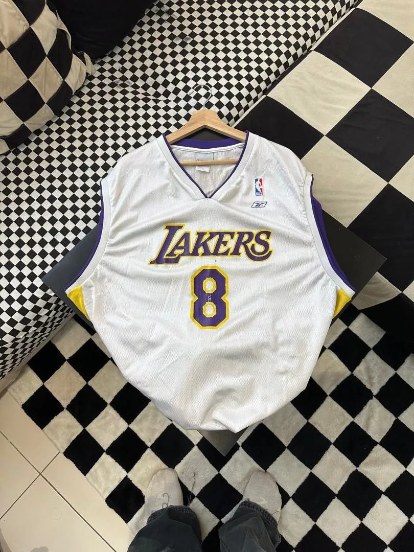 NBA Jerseys NBA × Reebok REEBOK NBA LAKERS KOBE BRYANT #8 White
