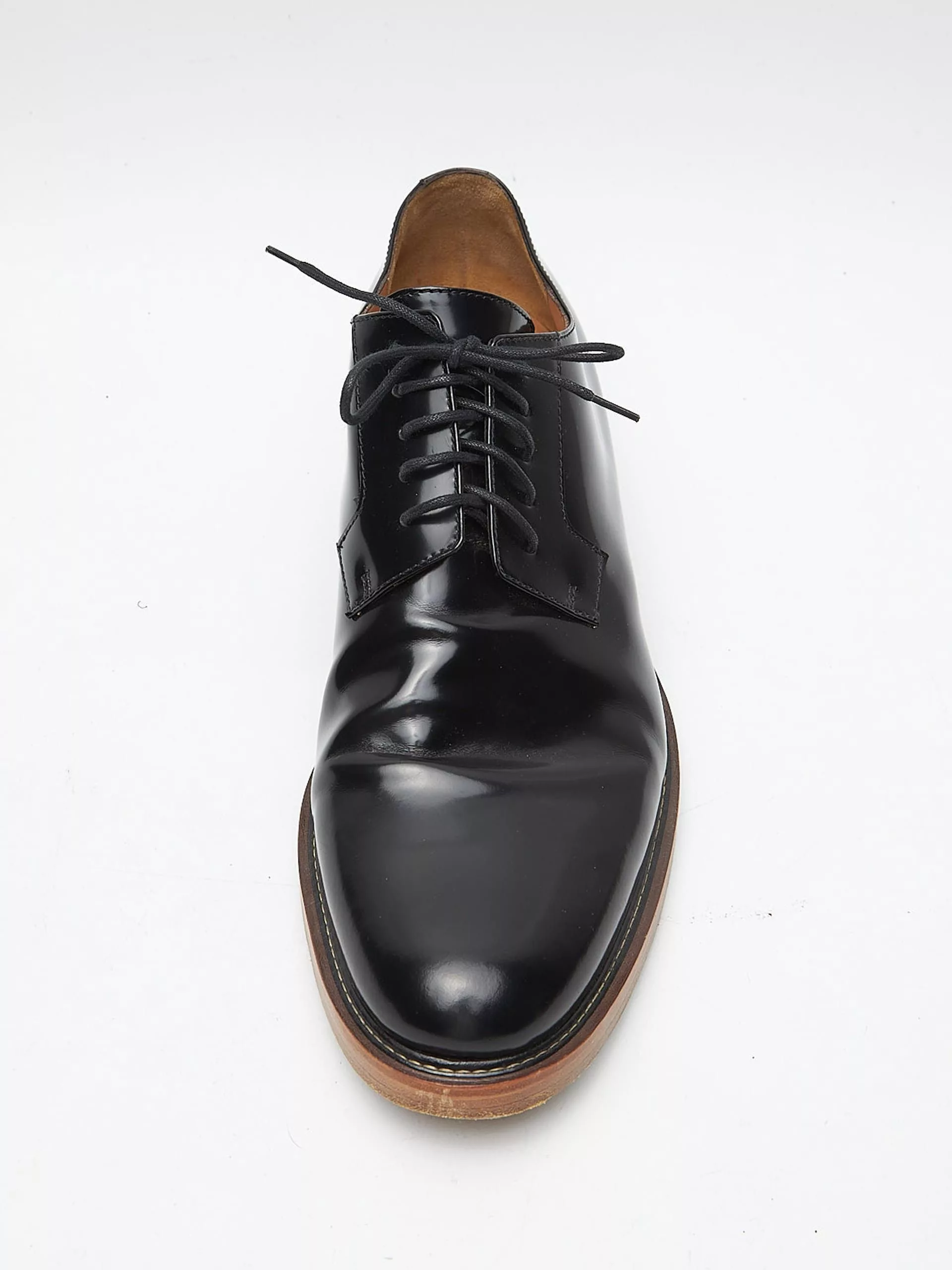Dries Van Noten Boots Dries Van Noten Black And Brown Sole Derby Boots