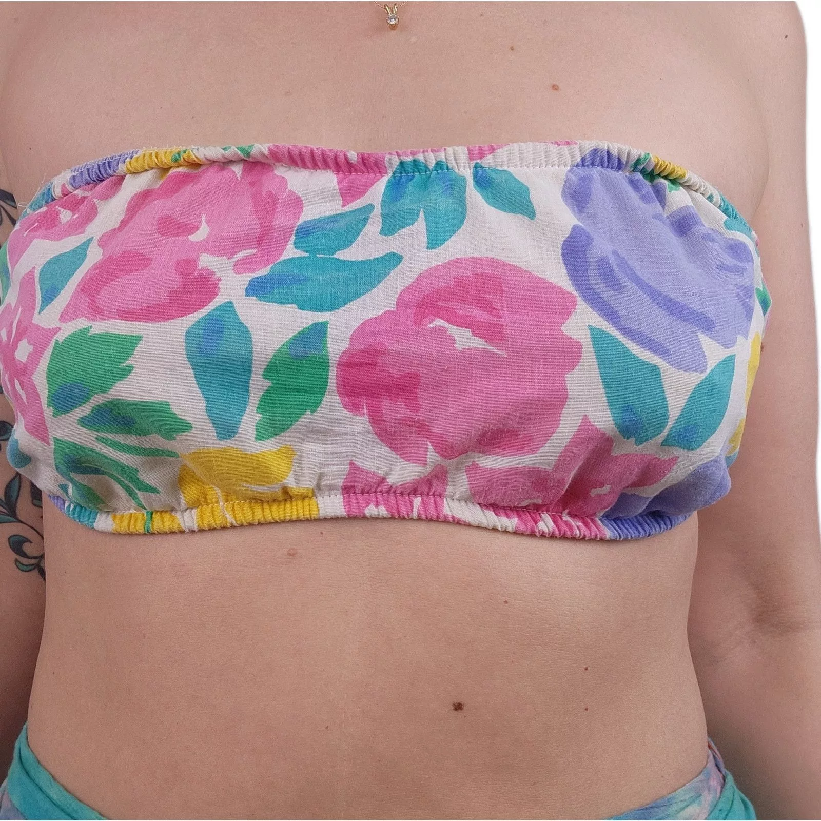 Other Crop Tops Other 70s Vintage Gabar Bikini Bathing Suit Top 14 Pink
