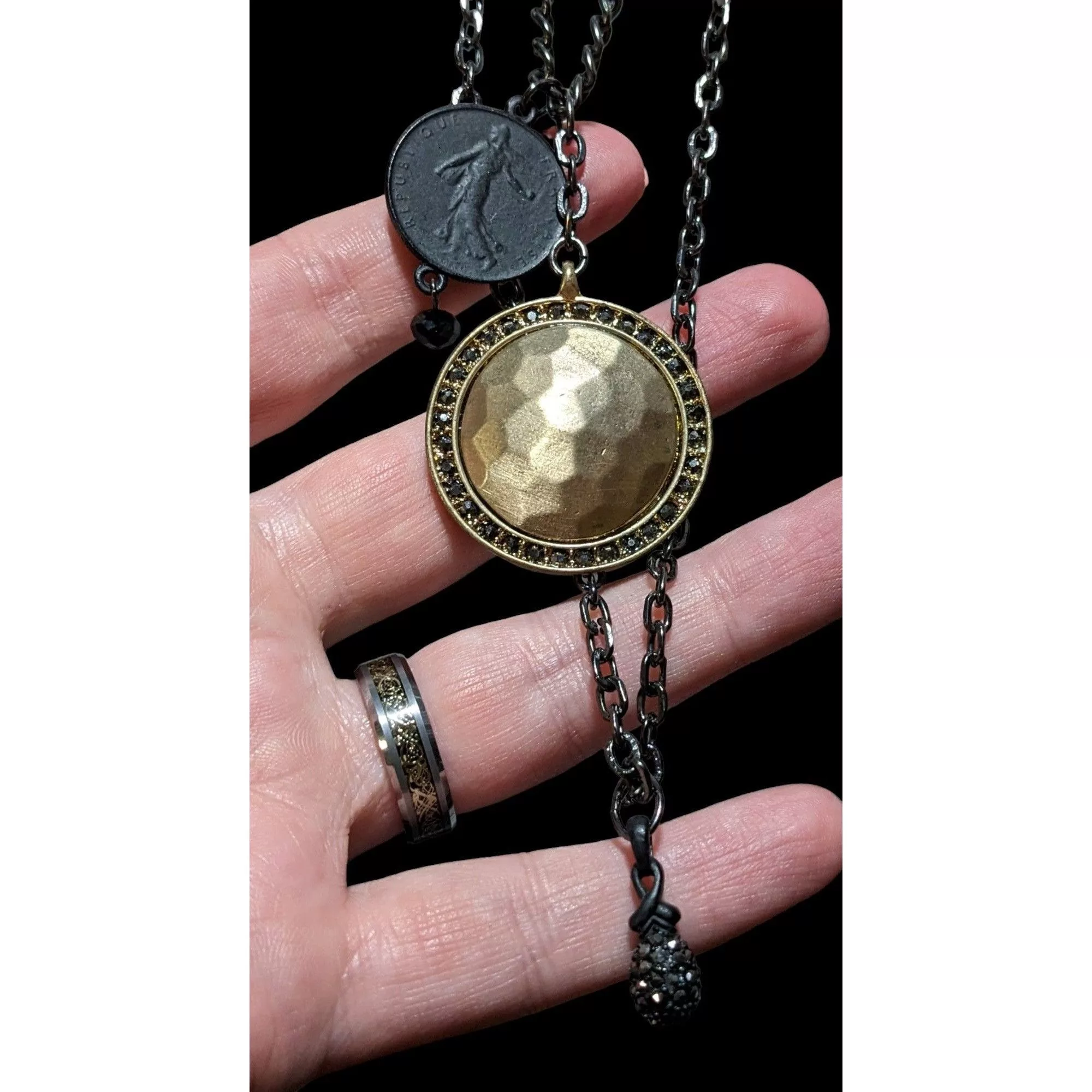 Other Necklaces Other Multilayer Medallion Necklace