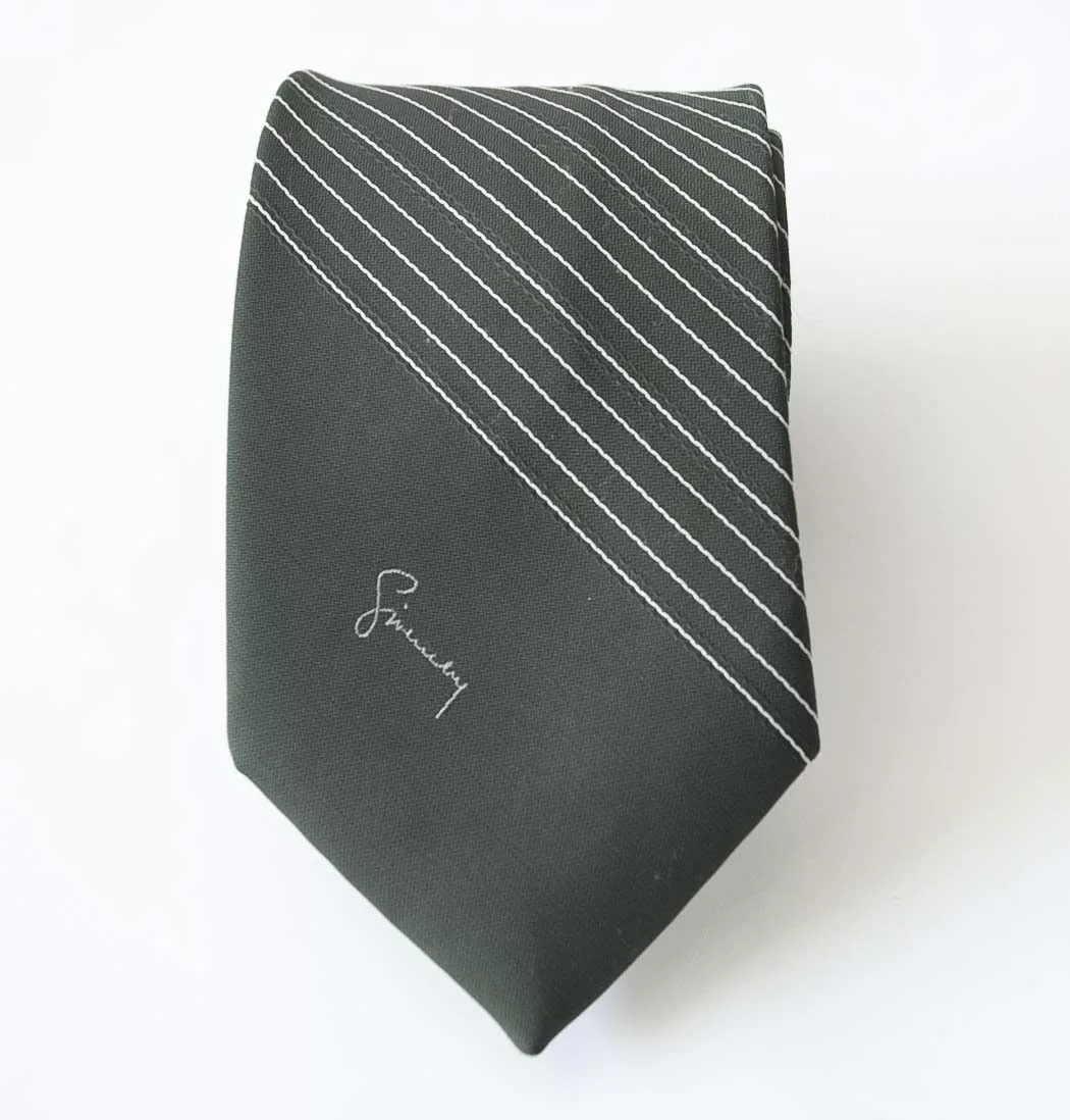 Givenchy Ties Pocketsquares Givenchy × Vintage Givenchy Tie 100% Polyester Green Vintage