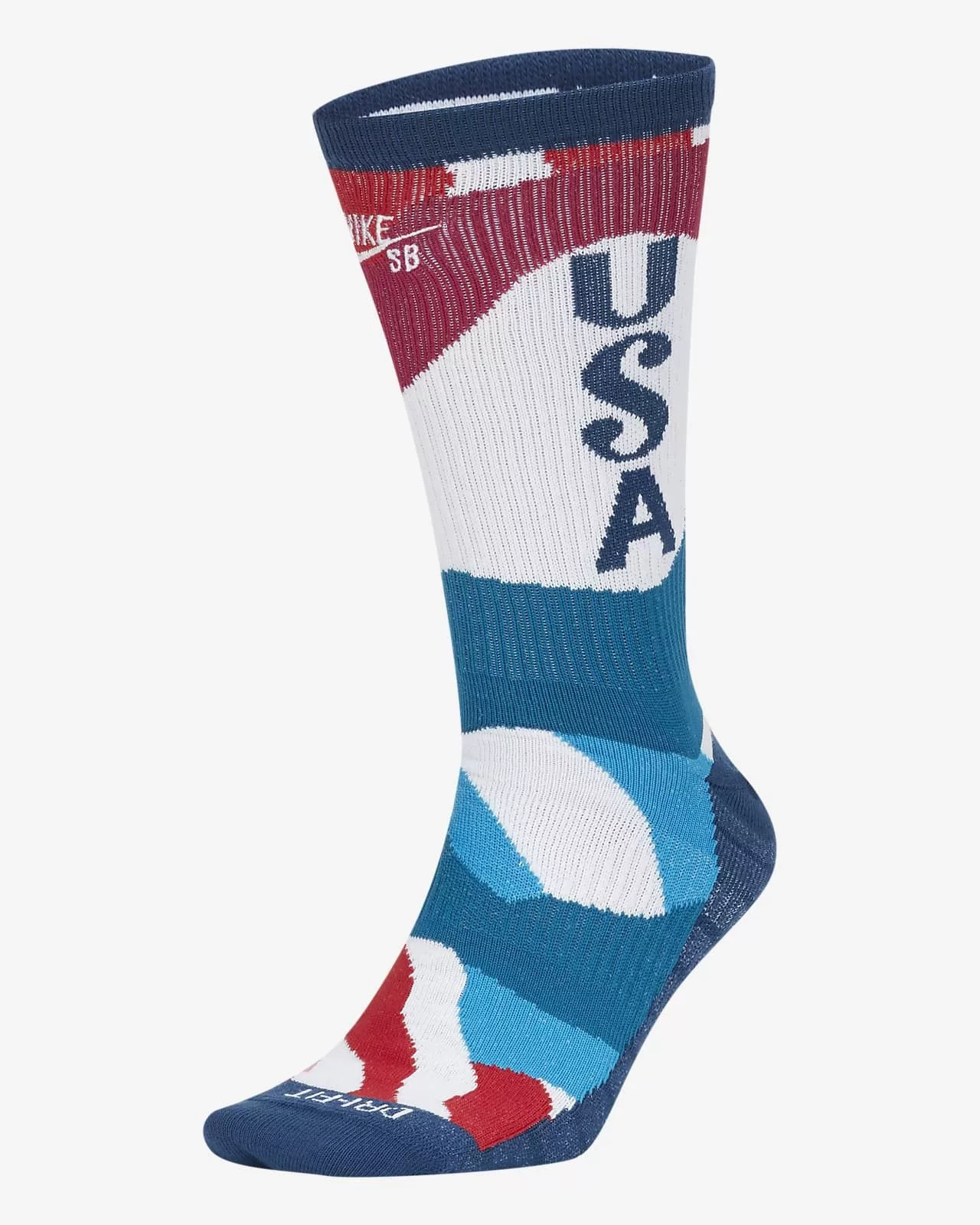 Nike Socks Underwear Nike × Parra NikeSB x Parra Olympic Team USA skate crew sock Multi