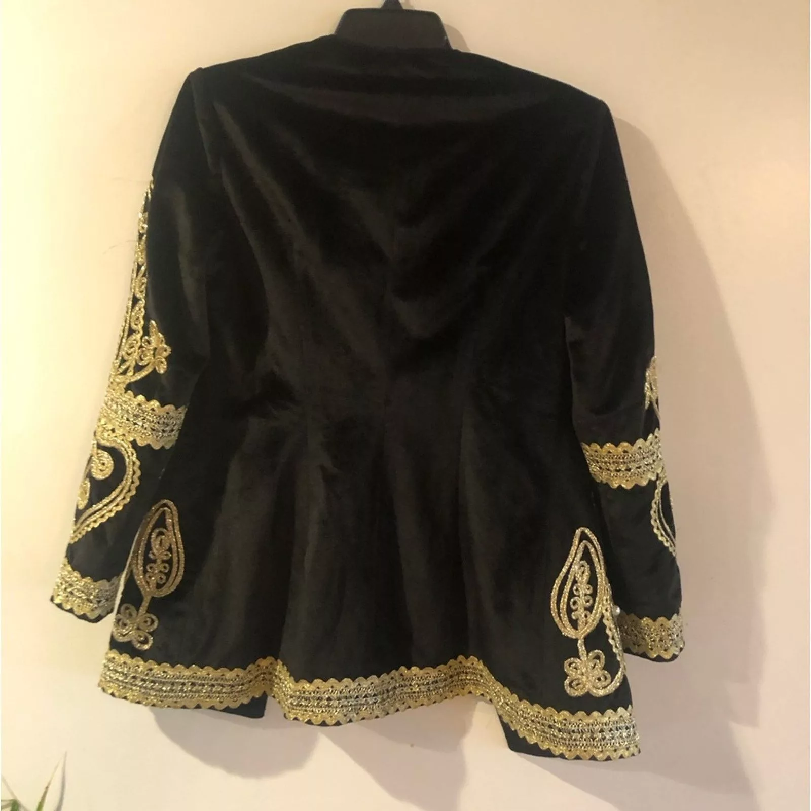 Other Jackets Other Gold embroidered velvet jacket. Size small/medium Black