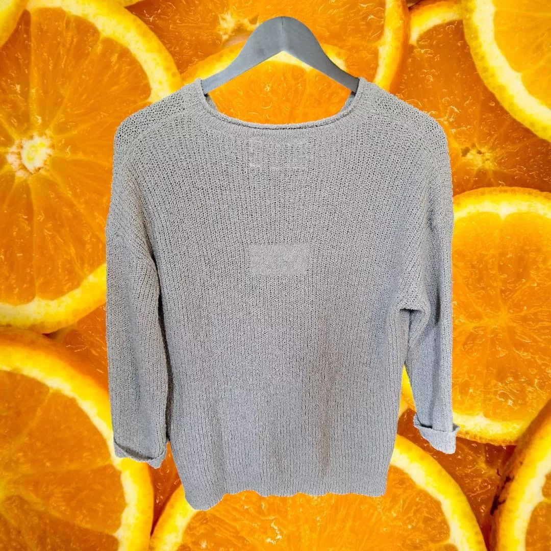 Other Sweaters Other Pink Martini Gray Knit V Neck Sweater Size Medium