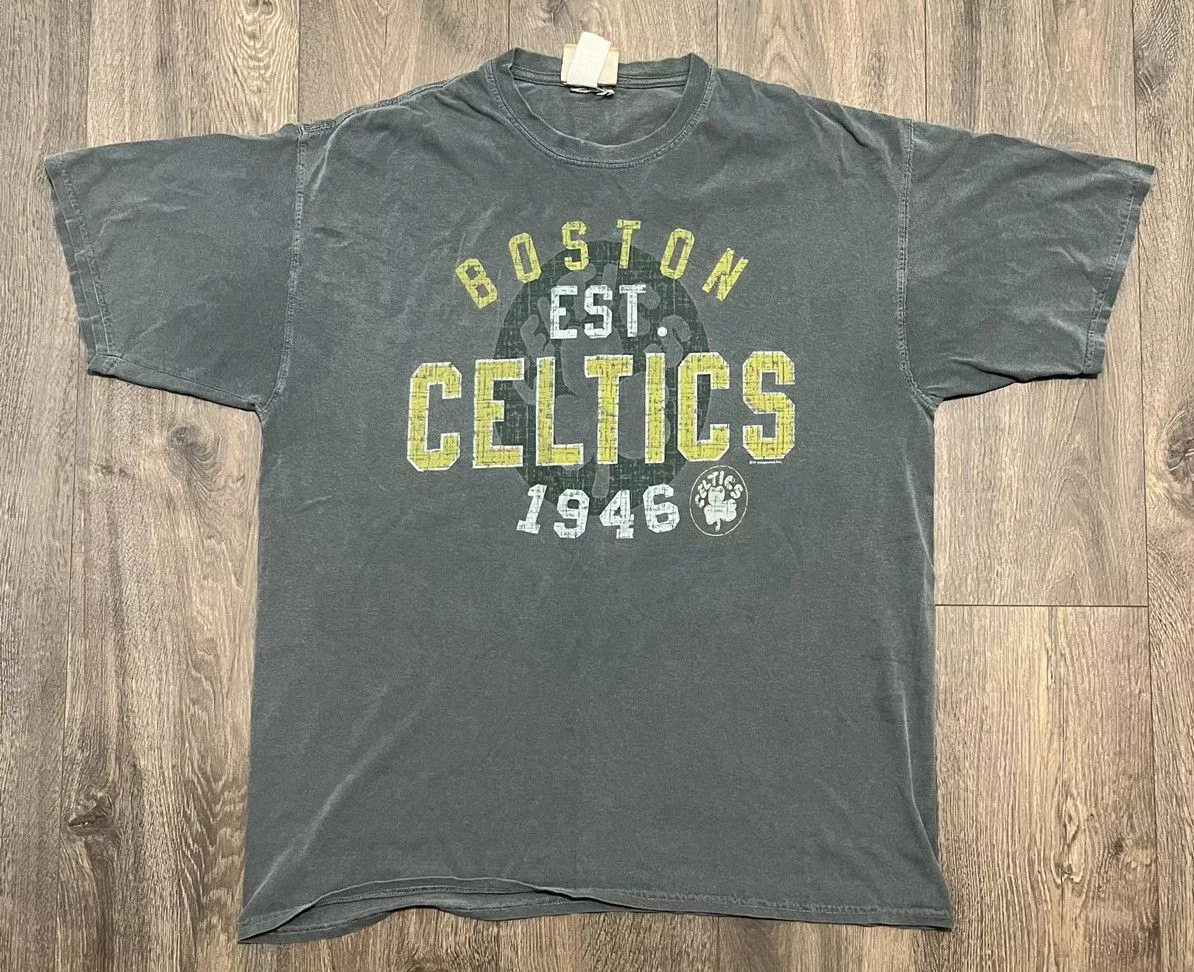 NBA Short Sleeve T Shirts NBA × Vintage Vintage Hardwood Classics Boston Celtics Tee Green