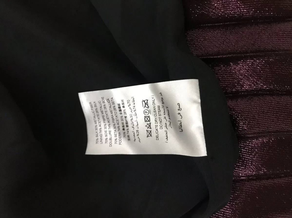 Christopher Kane Maxi Skirts Christopher Kane High-Wasted Pleated Lamé Maxi Skirt Purple