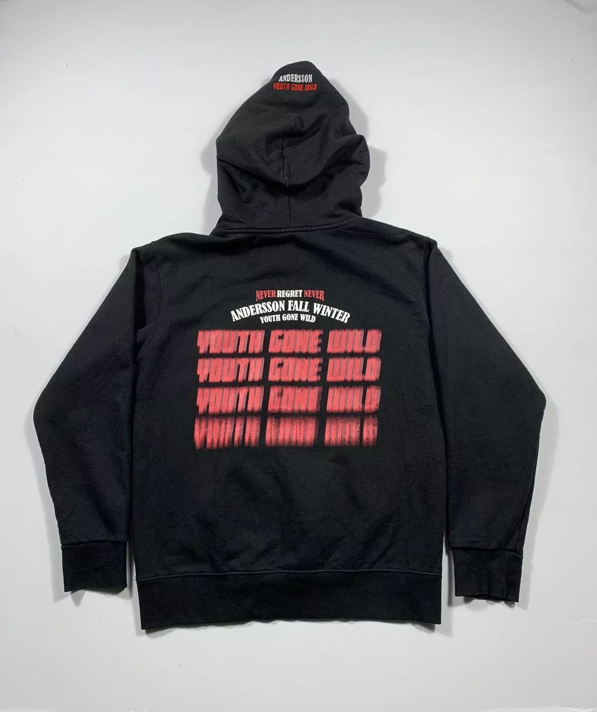 Andersson Bell Sweatshirts Hoodies Andersson Bell × Vintage Andersson Bell Youth Gone Wild Hoodie Sweatshirt Fall Winter Black Streetwear