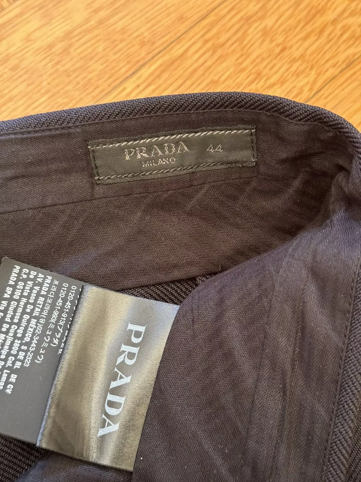 Prada Formal Trousers PRADA navy trousers FW19 Blue