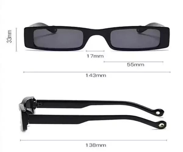 Electric Visual Sunglasses Electric Visual × Vintage Retro punk sunglasses White