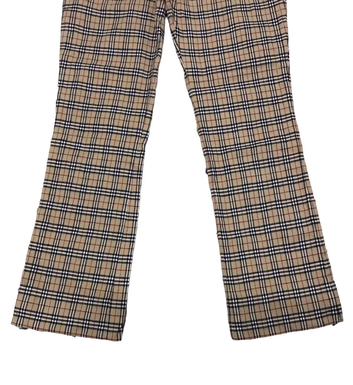Burberry Casual Pants Vintage Burberry Nova Check Flared Pants Multi