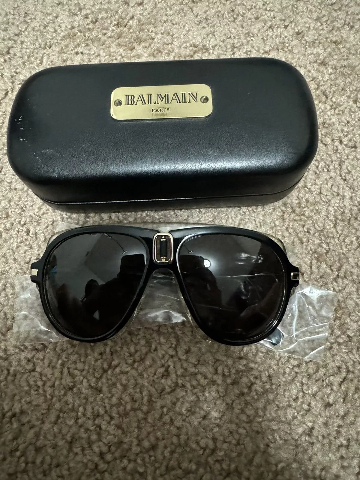 Balmain Sunglasses BALMAIN MORGAN ACETATE SUNGLASSES Black