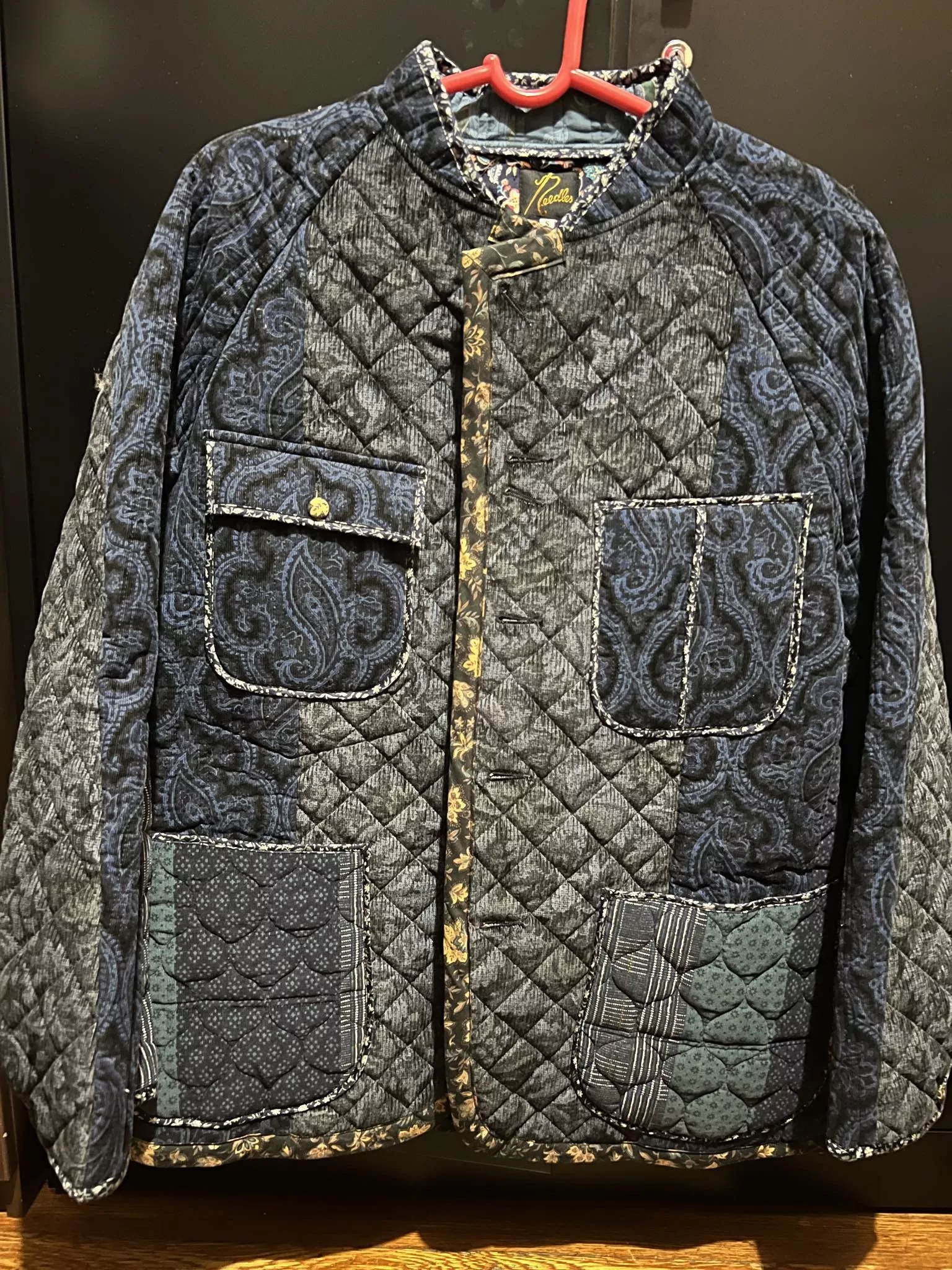 Needles Light Jackets Needles Stitch Quilt Chore Jacket Blue