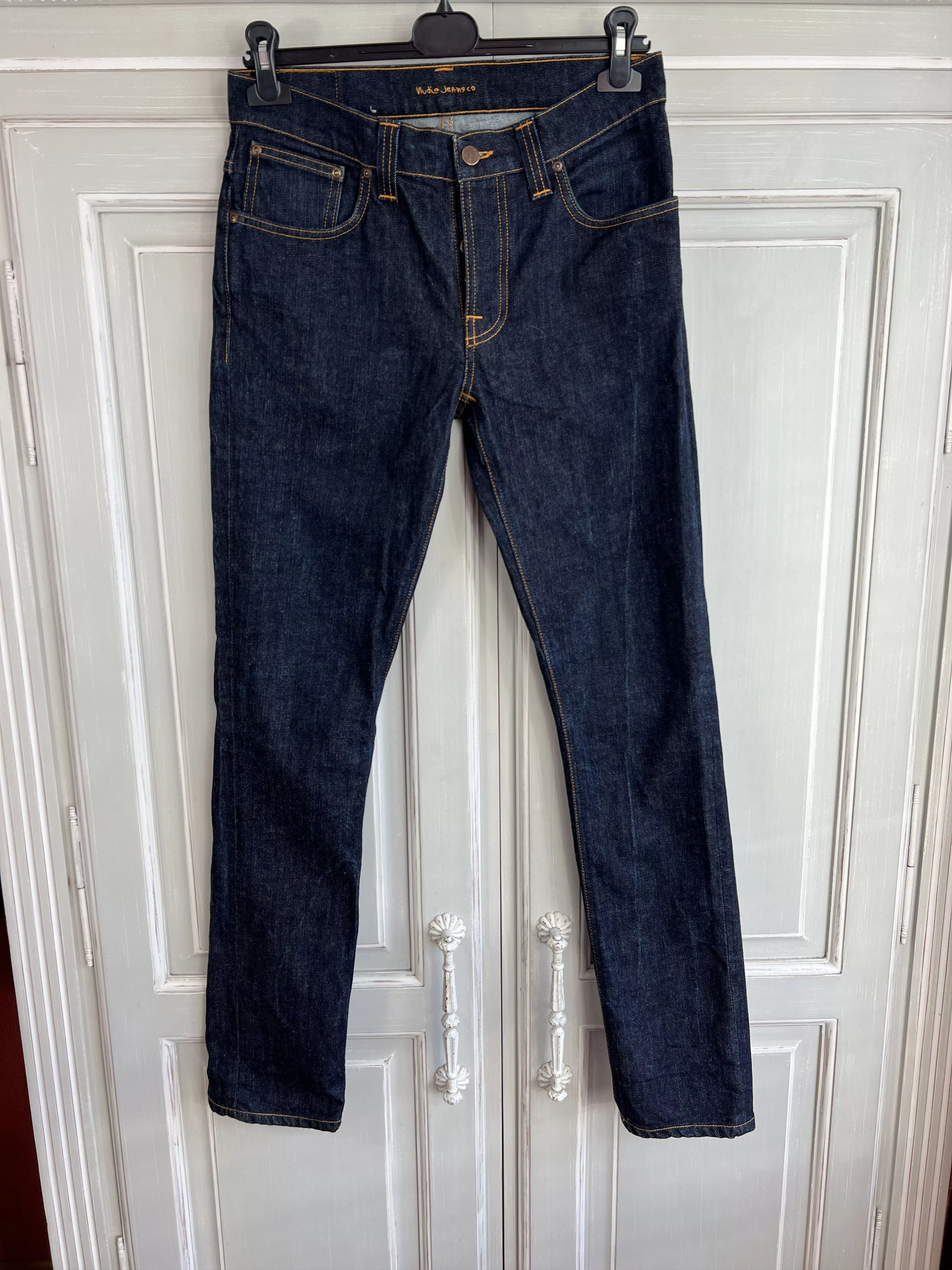 Nudie Jeans Denim NUDIE JEANS GRIM TIM ORG. DRY NAVY Blue