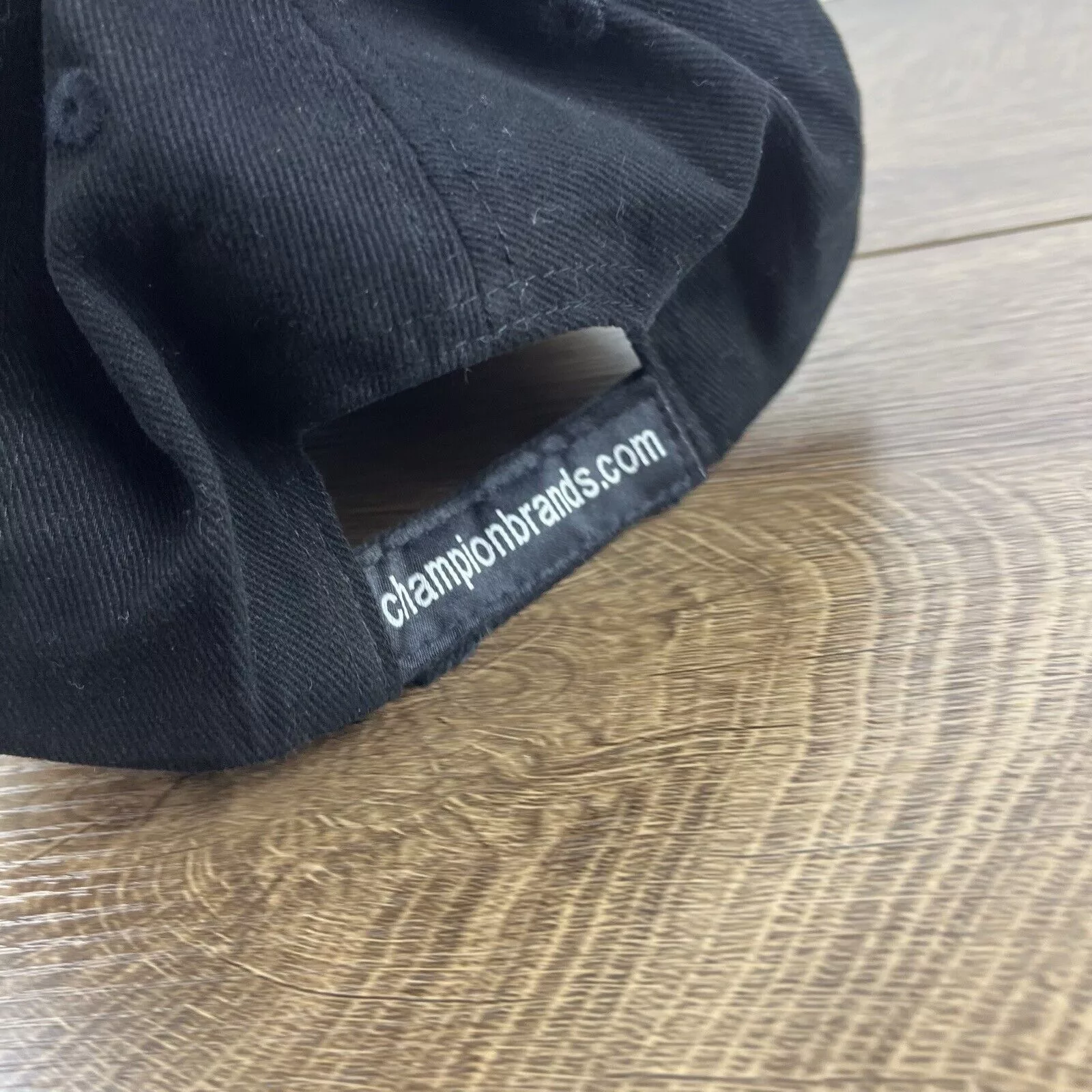 Champion Hats Champion Hi Tech Lubricants Hat Black Hat Adjustable Black A