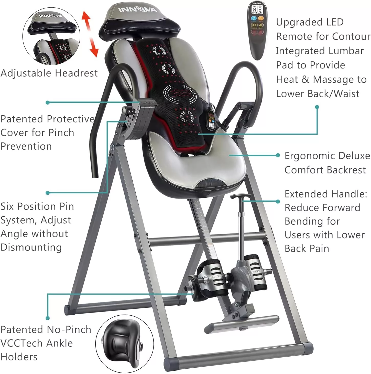 Innova Advanced Heat and Massage Inversion Table