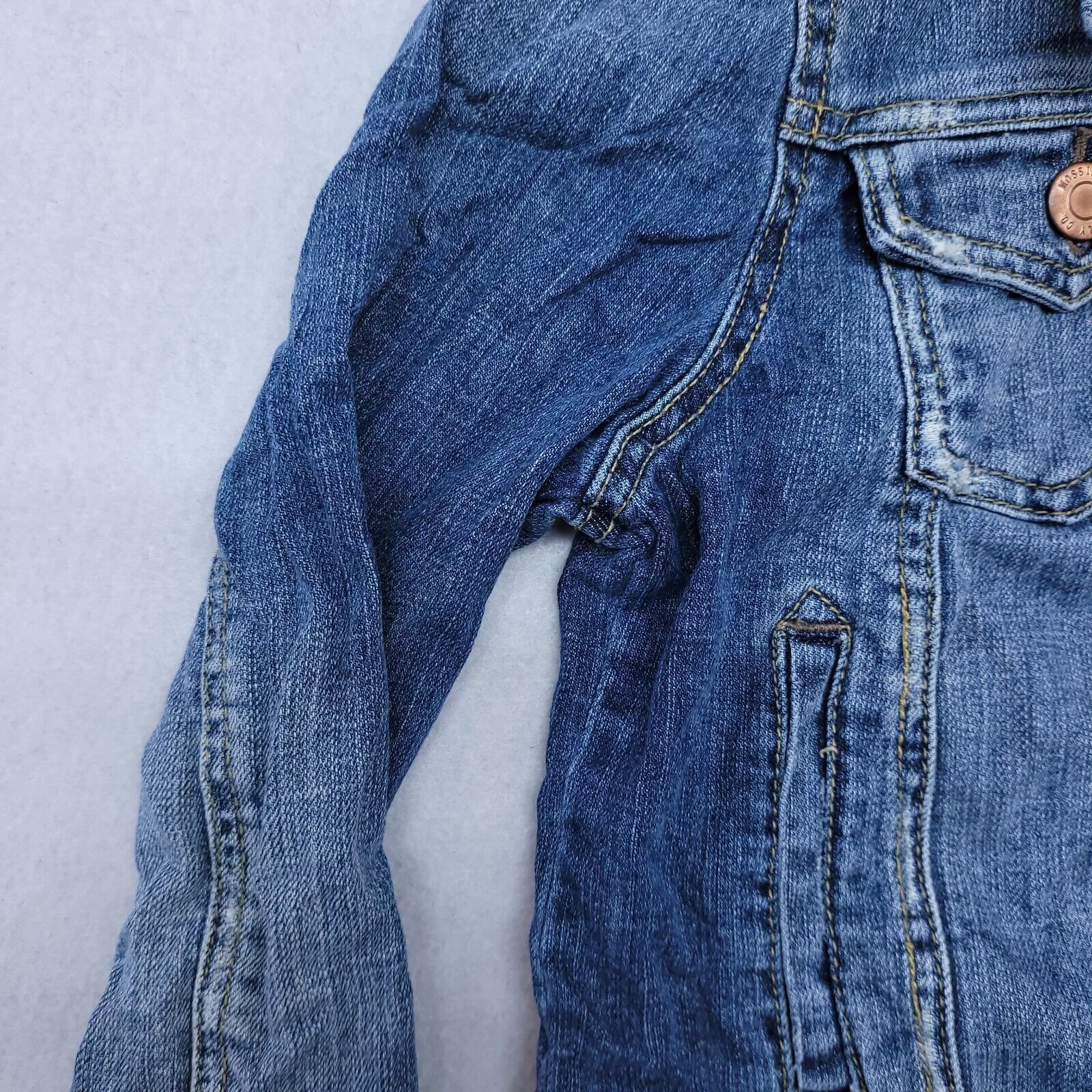 Mossimo Jackets Mossimo Button Up Denim Jean Jacket Womens Size M Blue