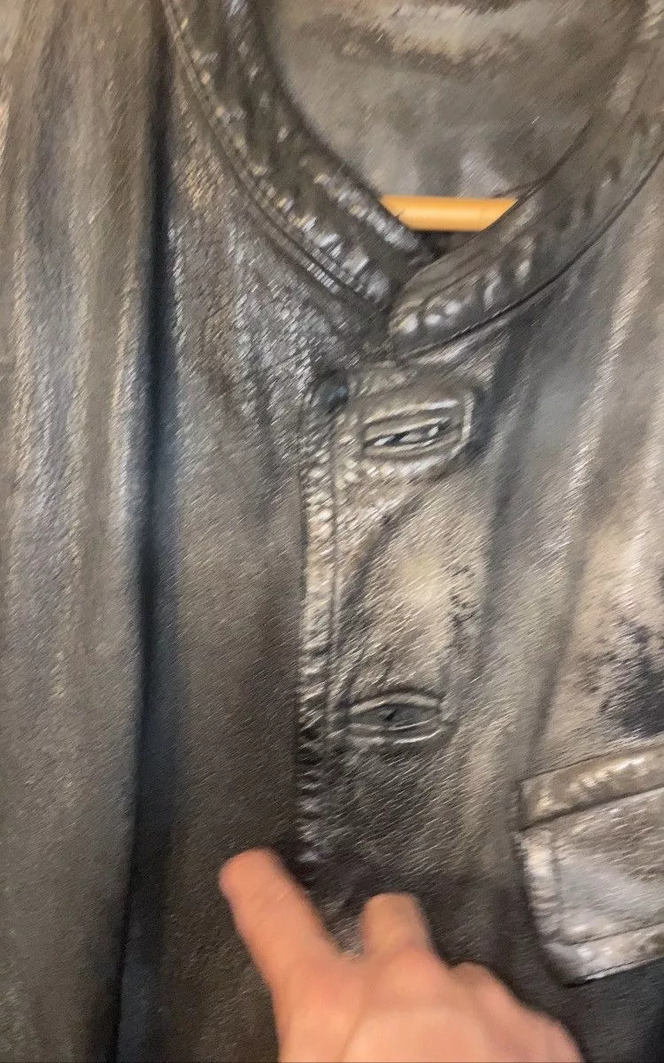 numero 10 Leather Jackets Numero 10 leather jacket Gray