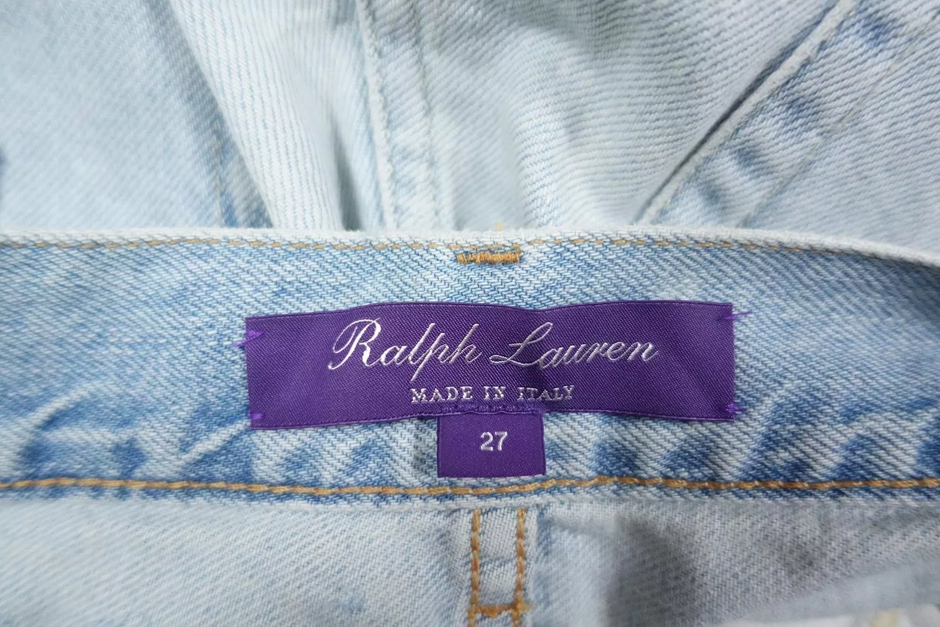 Ralph Lauren Purple Label Jeans Pants Denim Patchwork 27 Blue