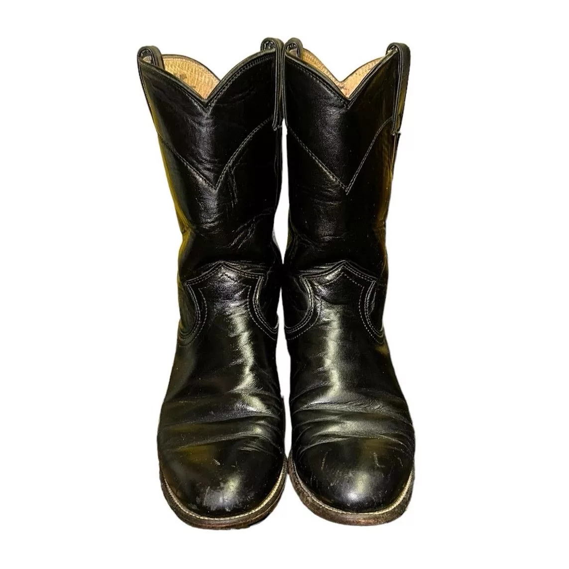 Justin Boots Justin Black Classic Roper Boots