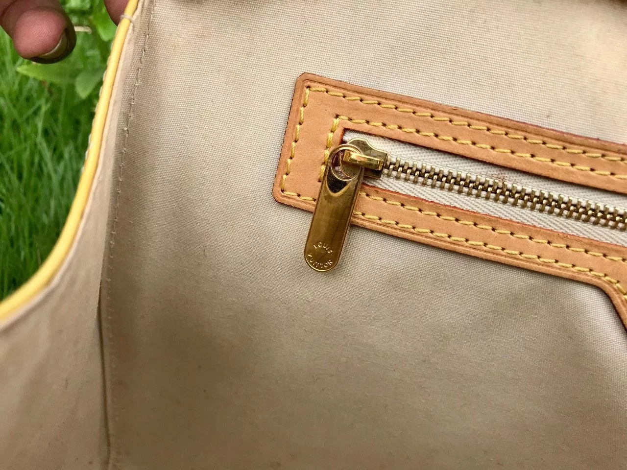 Louis Vuitton Handle Bags Authentic Louis Vuitton Monogram Vernis Leather Brea MM Bag Yellow