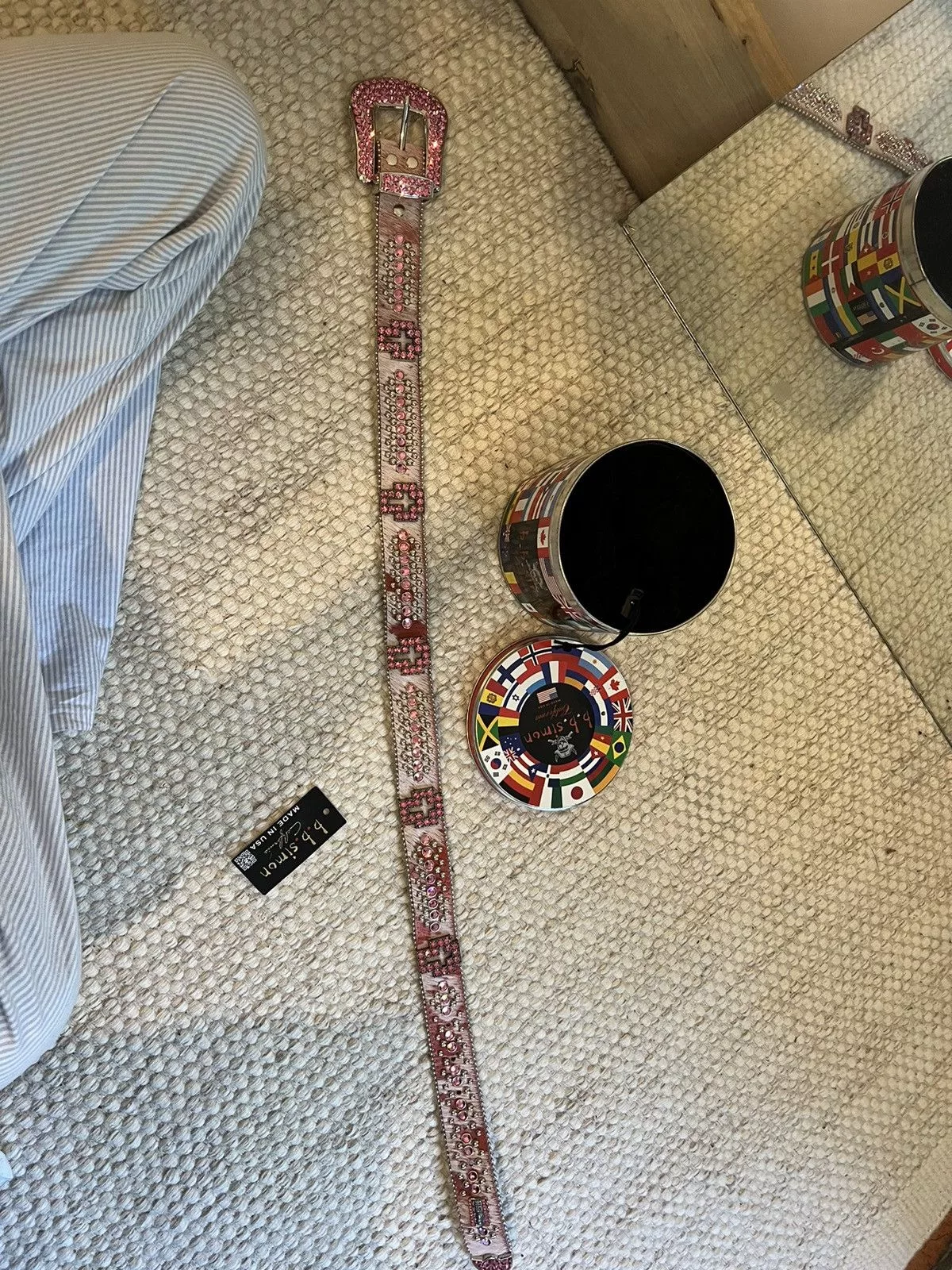 B.B. Simon Belts B.B. Simon Bb simon belt Pink