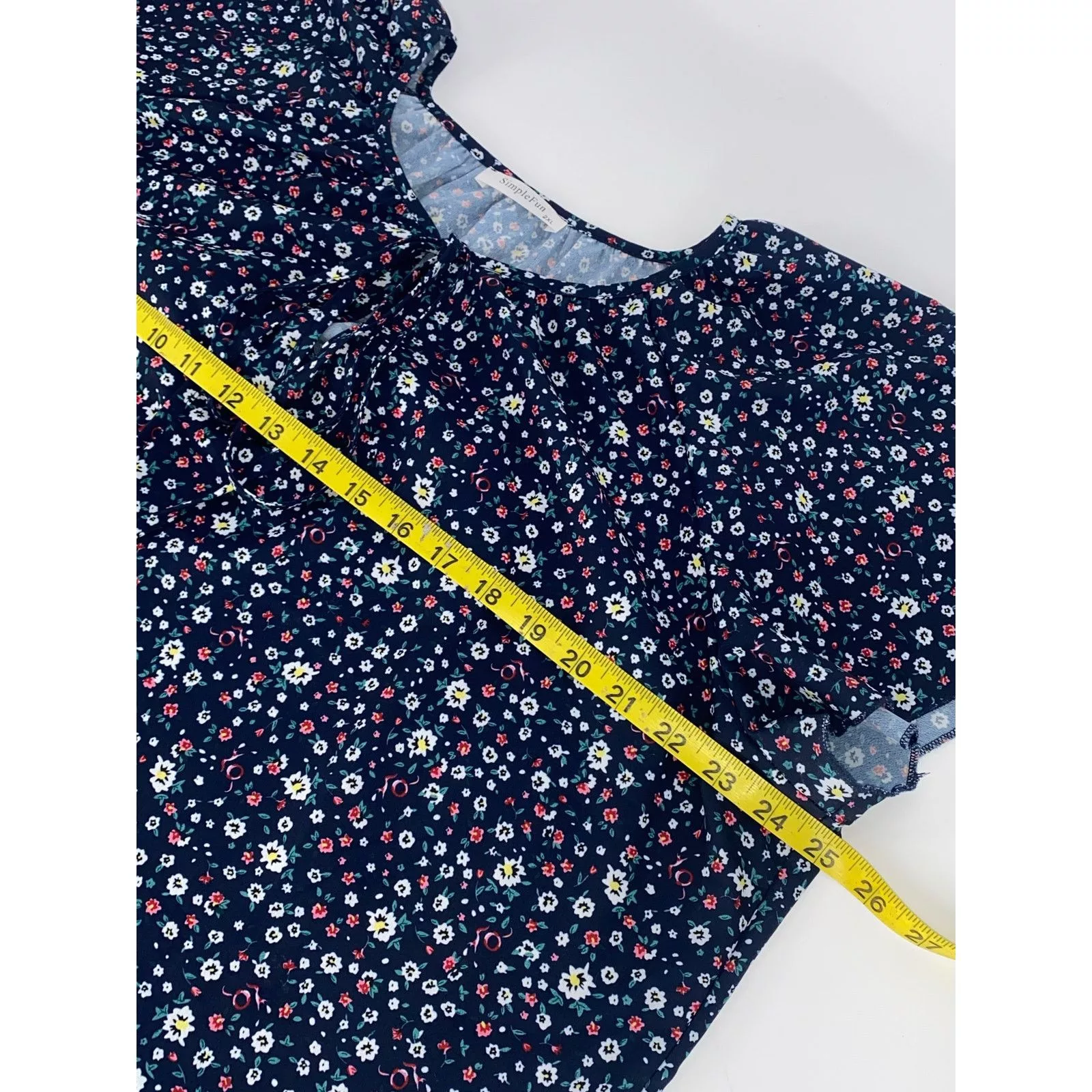 SIMPLE PROJECT Blouses SIMPLE PROJECT Simple Fun Womens Blouse 2XL Blue