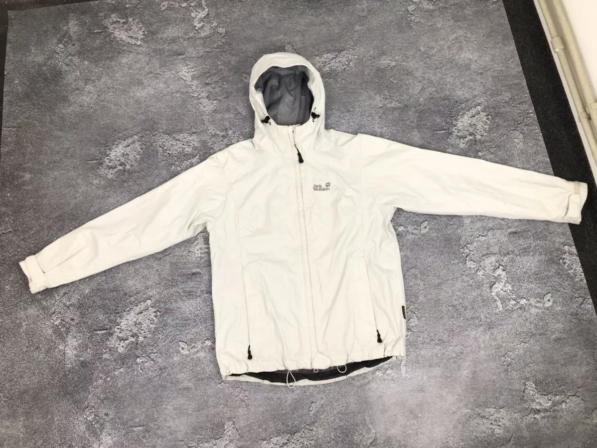 Goretex Light Jackets Goretex × Jack Wolfskin Jack Wolfskin Waterproof,Windbreaker Hooded Jacket White Gorpcore