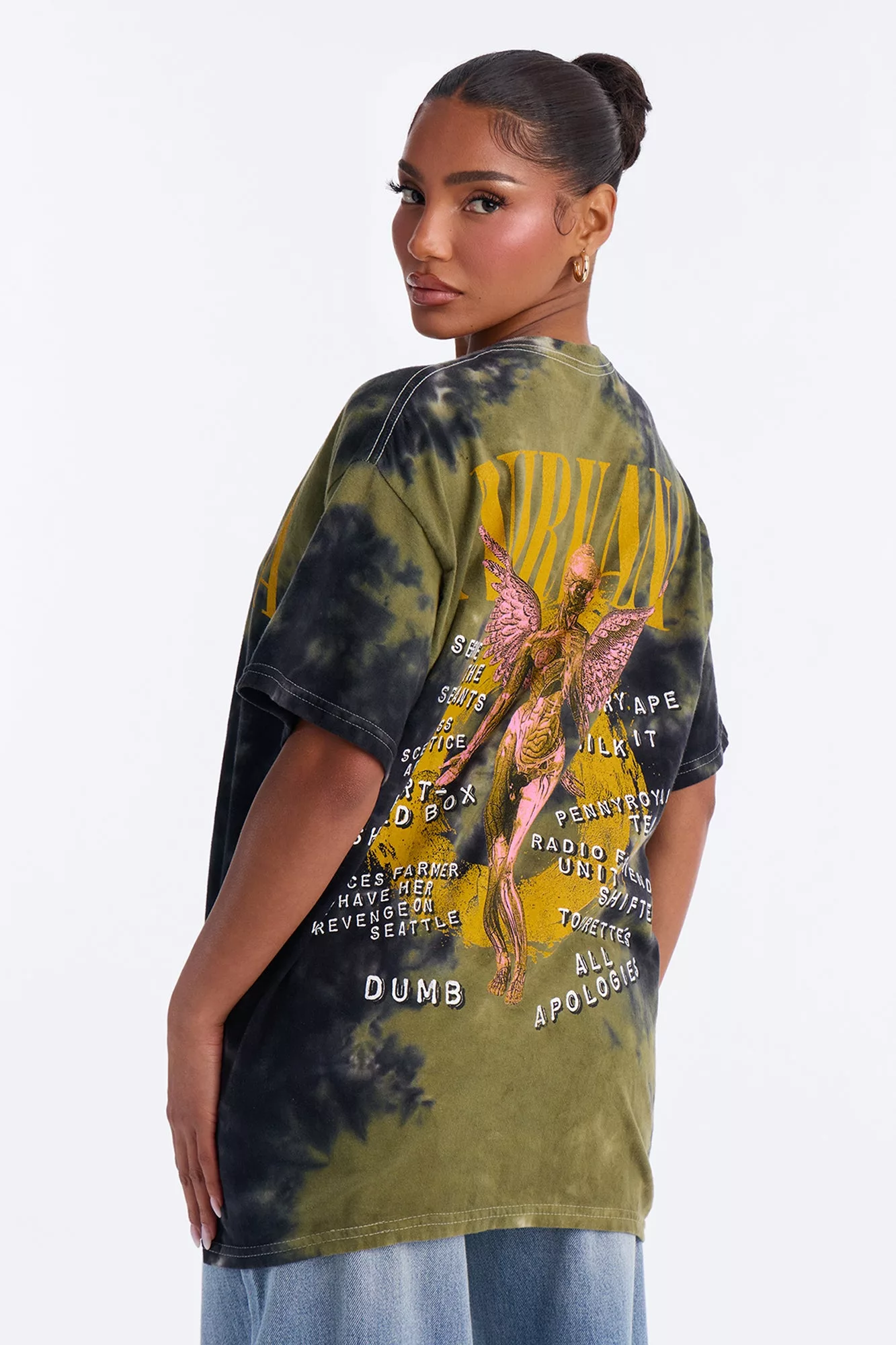 Nirvana Tie Dye Band Tee - Black