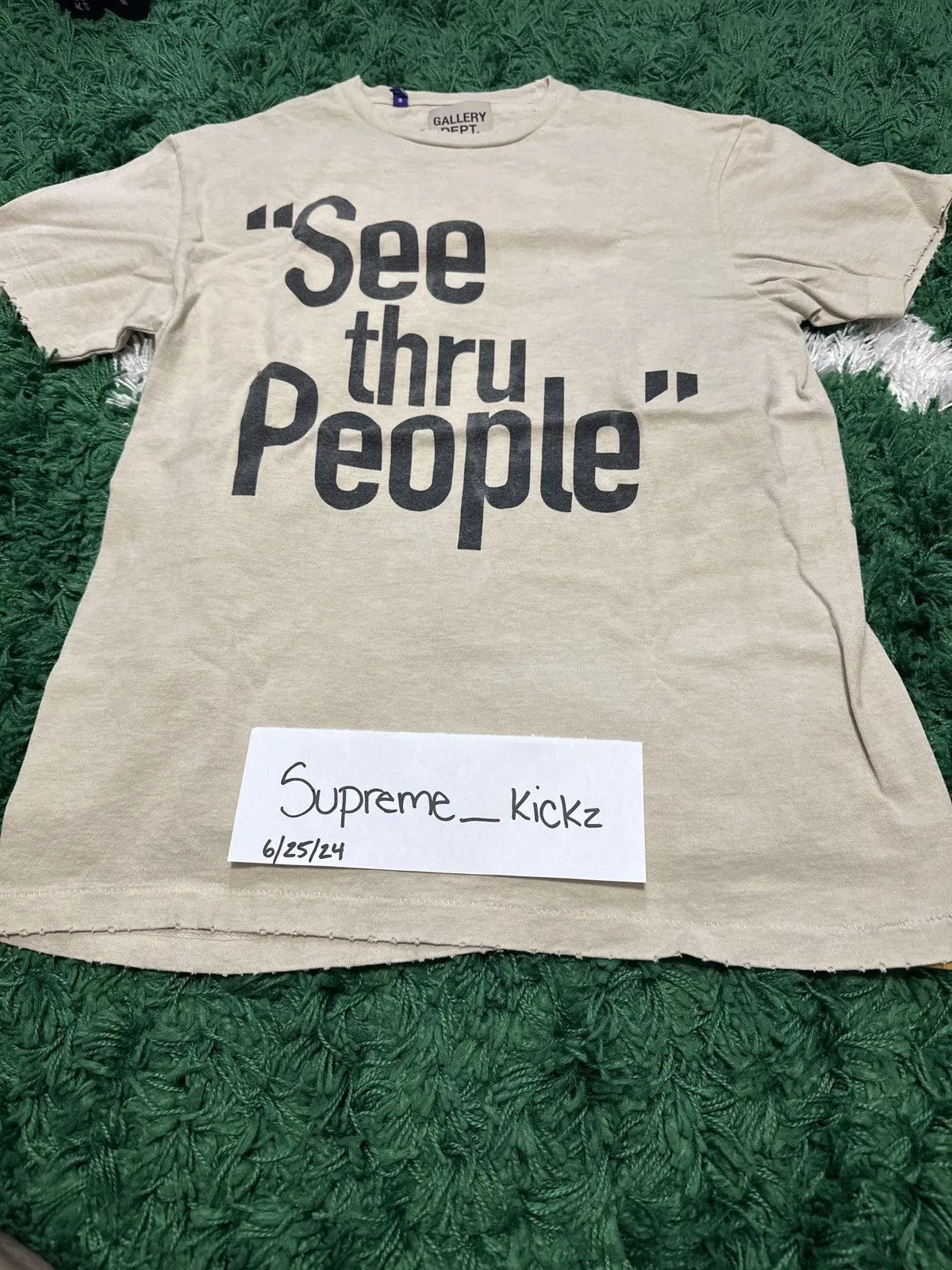 Gallery Dept. Short Sleeve T Shirts Gallery Dept. Gallery “See Thru People” T Shirt White