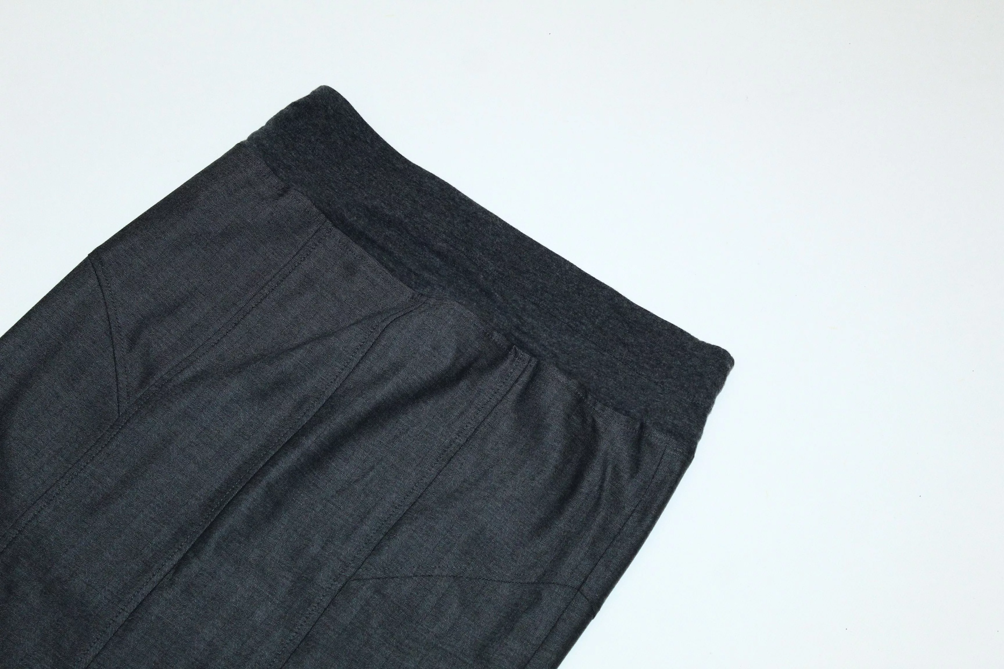 Brunello Cucinelli Mini Skirts Gunex by Brunello Cucinelli Herringbone Wool Skirt Gray Vintage