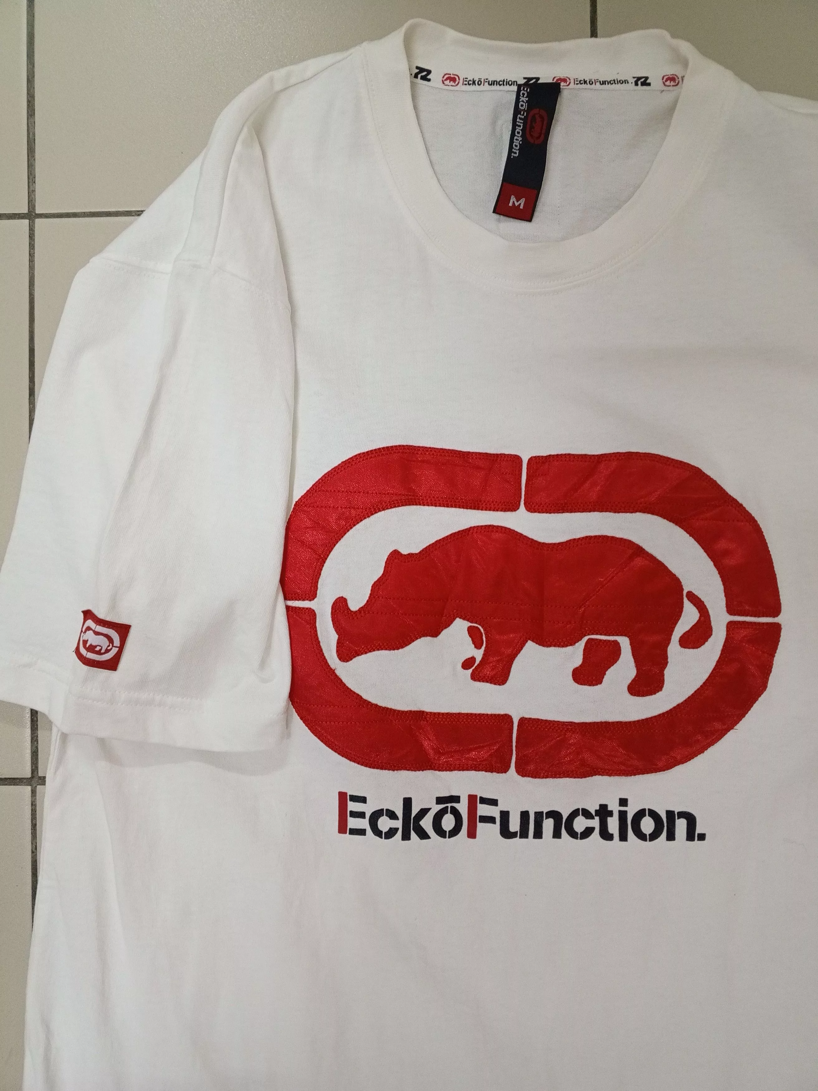 Ecko Unltd. Short Sleeve T Shirts Ecko Unltd. Ecko Function White Medium Shirt Hip Hop Style Streetwear