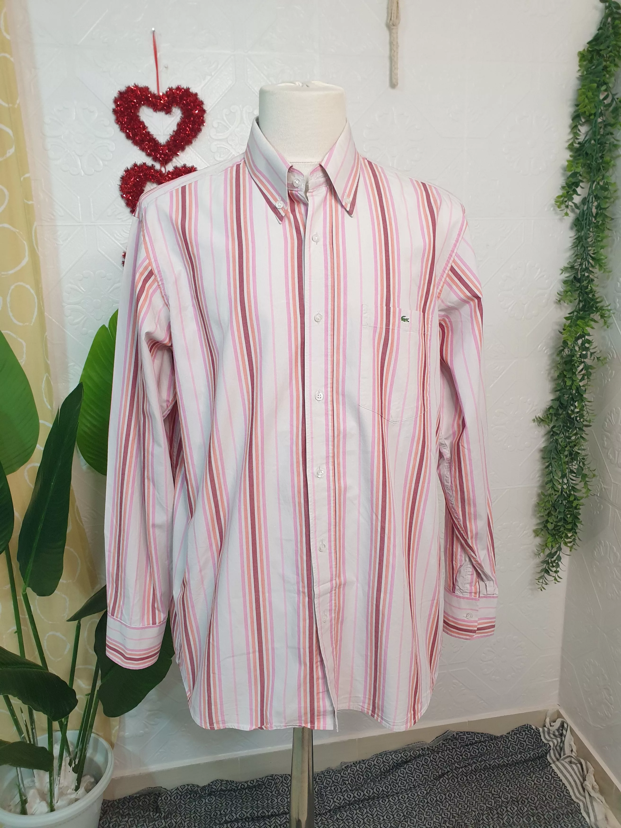 Lacoste Shirts Button Ups Lacoste × Vintage LACOSTE shirt for MAN size france44 (xl general) Multi Streetwear