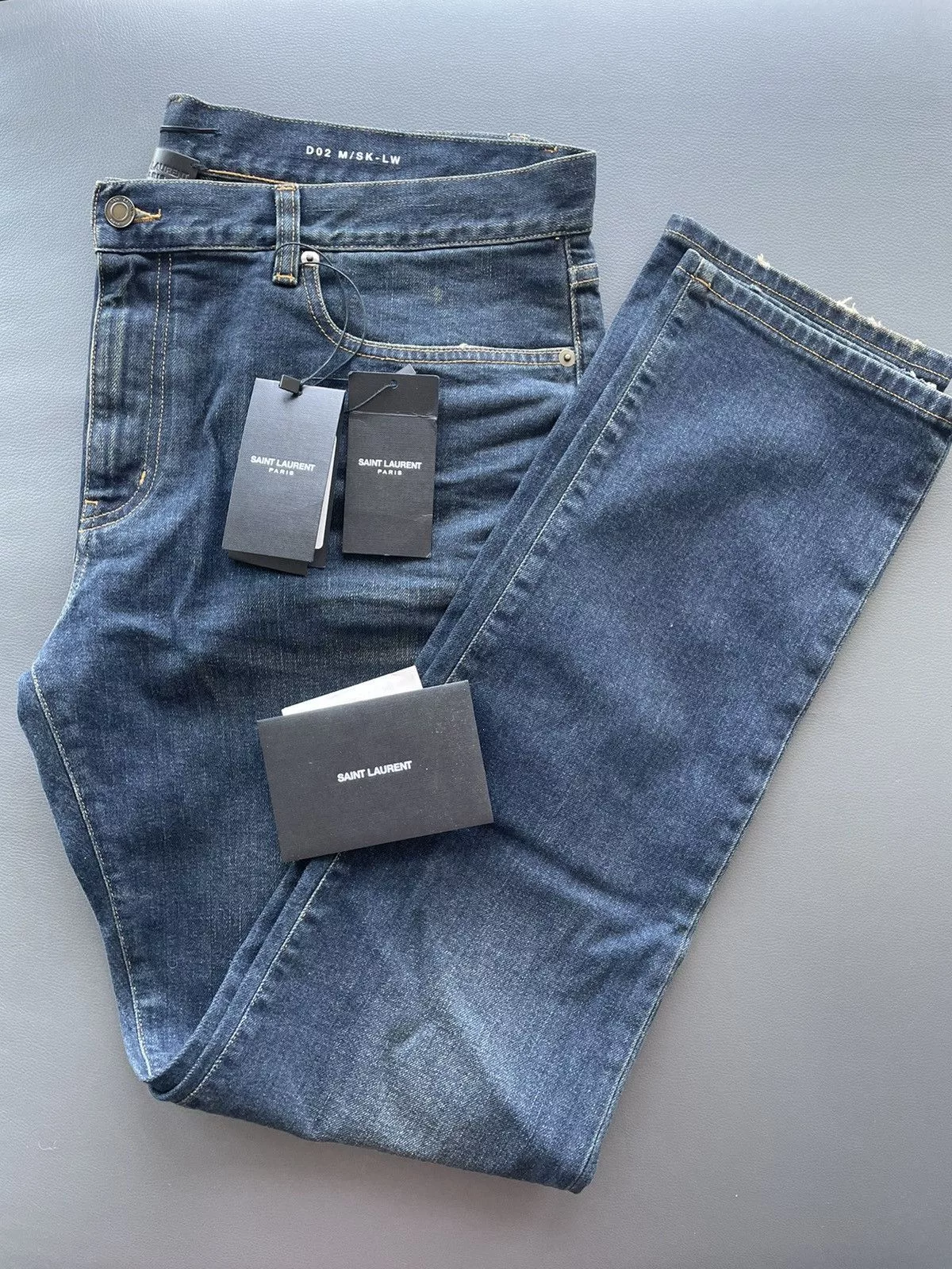 Hedi Slimane Denim Hedi Slimane × Saint Laurent Paris × Yves Saint Laurent Brand New Super Rare 16 Runway Hedi Slimane SK LW Denim Blue