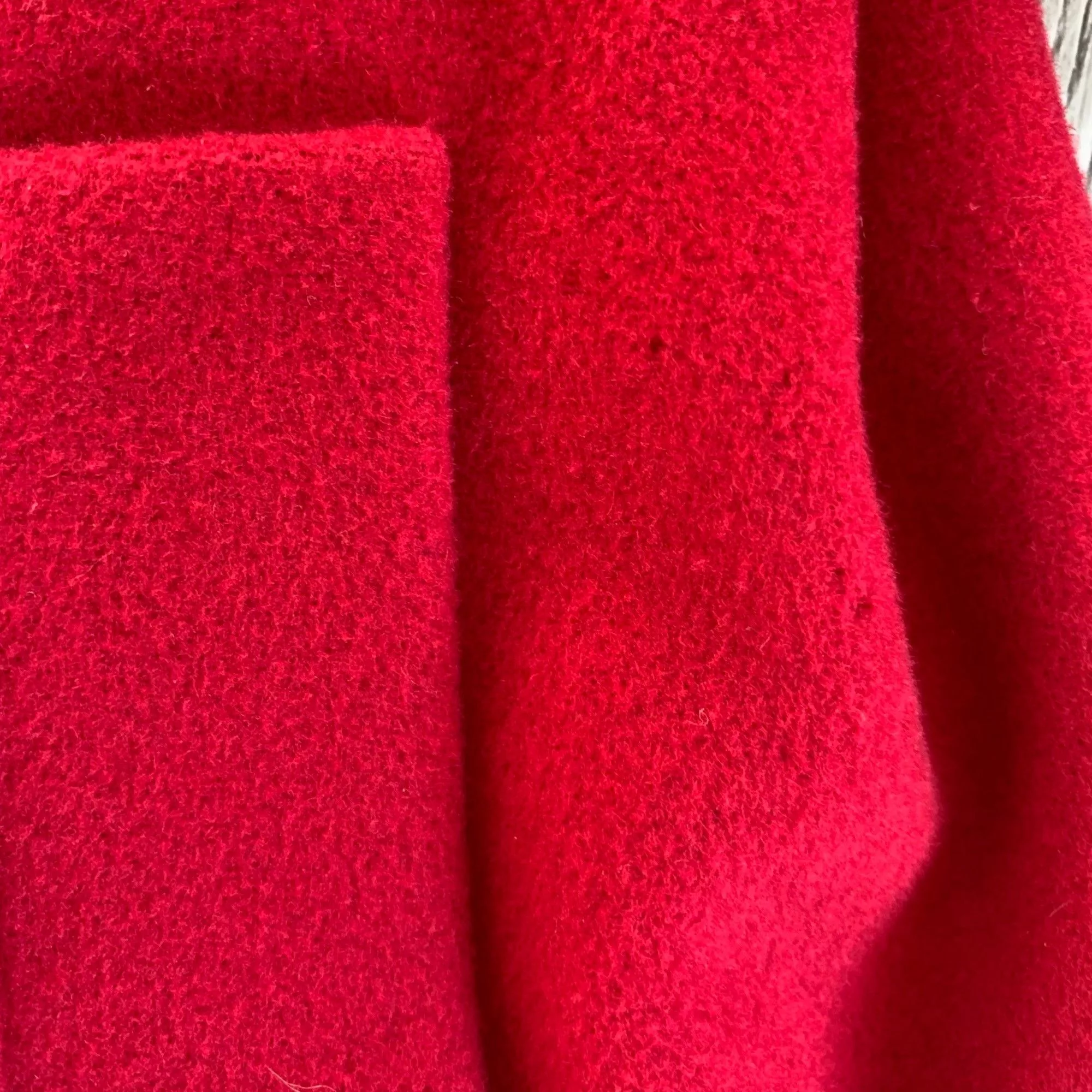 L.L. Bean Coats L.L. Bean LL Bean Wool & Cashmere Red Pea Coat 12