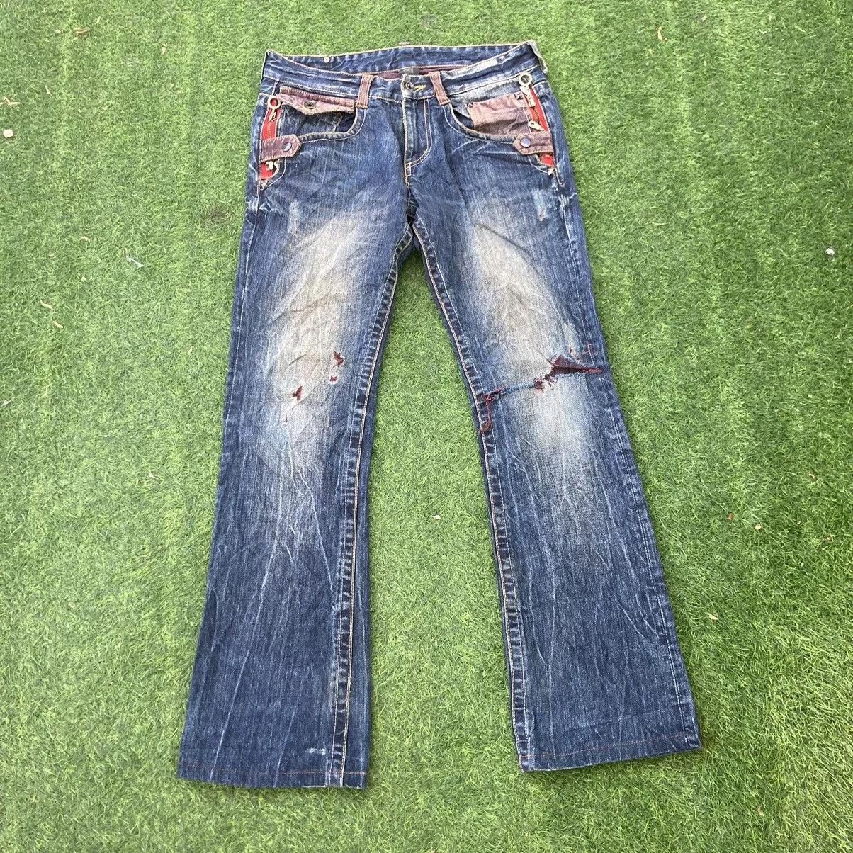 semanticdesign Denim semanticdesign SEMANTIC DESIGN FLARED BOOTCUT JEANS Blue