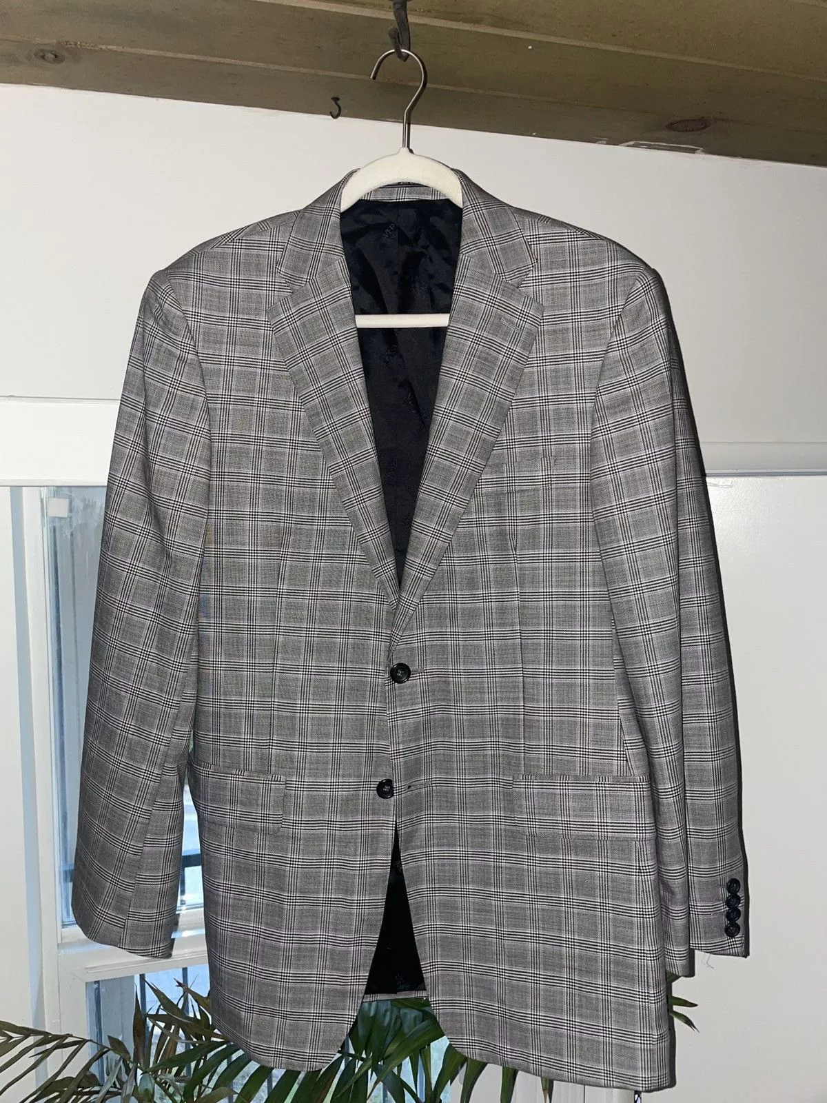 Versace Blazers Light wool plaid Versace blazer Multi