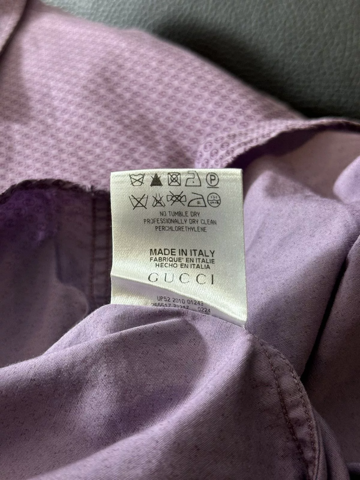 Gucci Polos Gucci | Tomford | Monogram BottonUp Purple