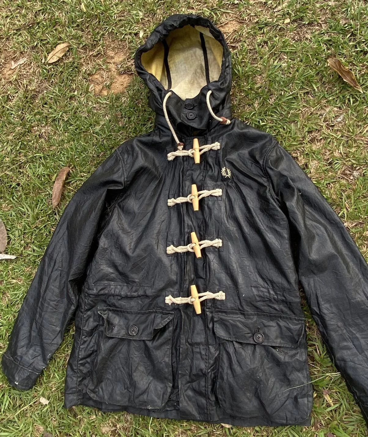 Fred Perry Light Jackets Fred Perry Barbour Utility Waxed Jacket Black