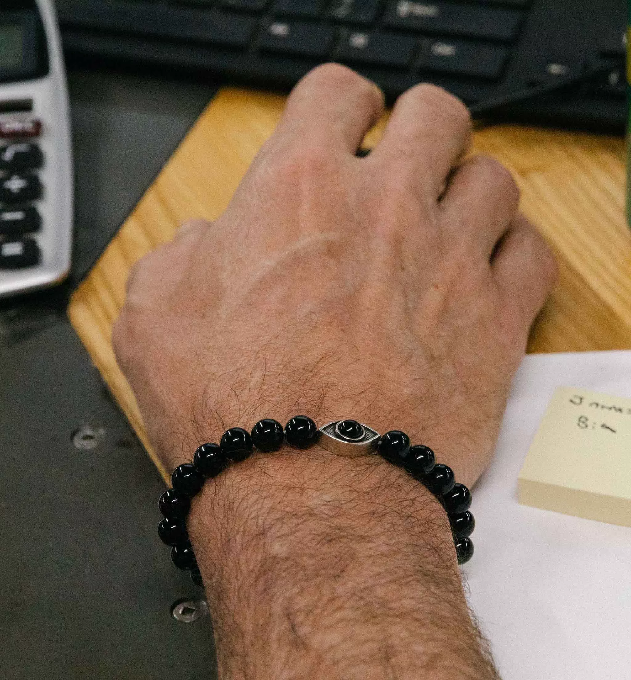 Divine Grounding Onyx Stretch Bracelet