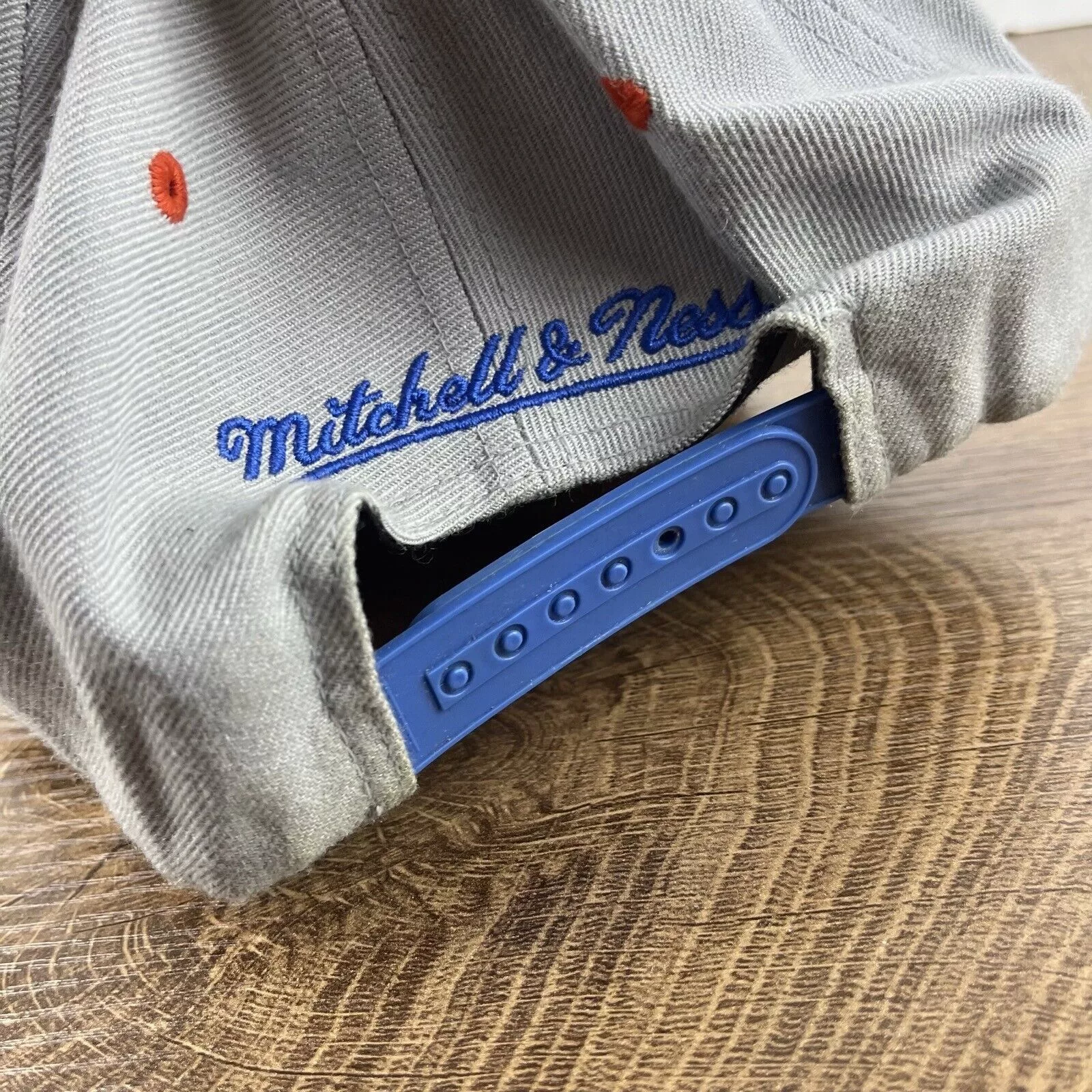 Mitchell & Ness Hats Oklahoma City Thunder Hat Mitchell & Ness Snapback Gray Hat