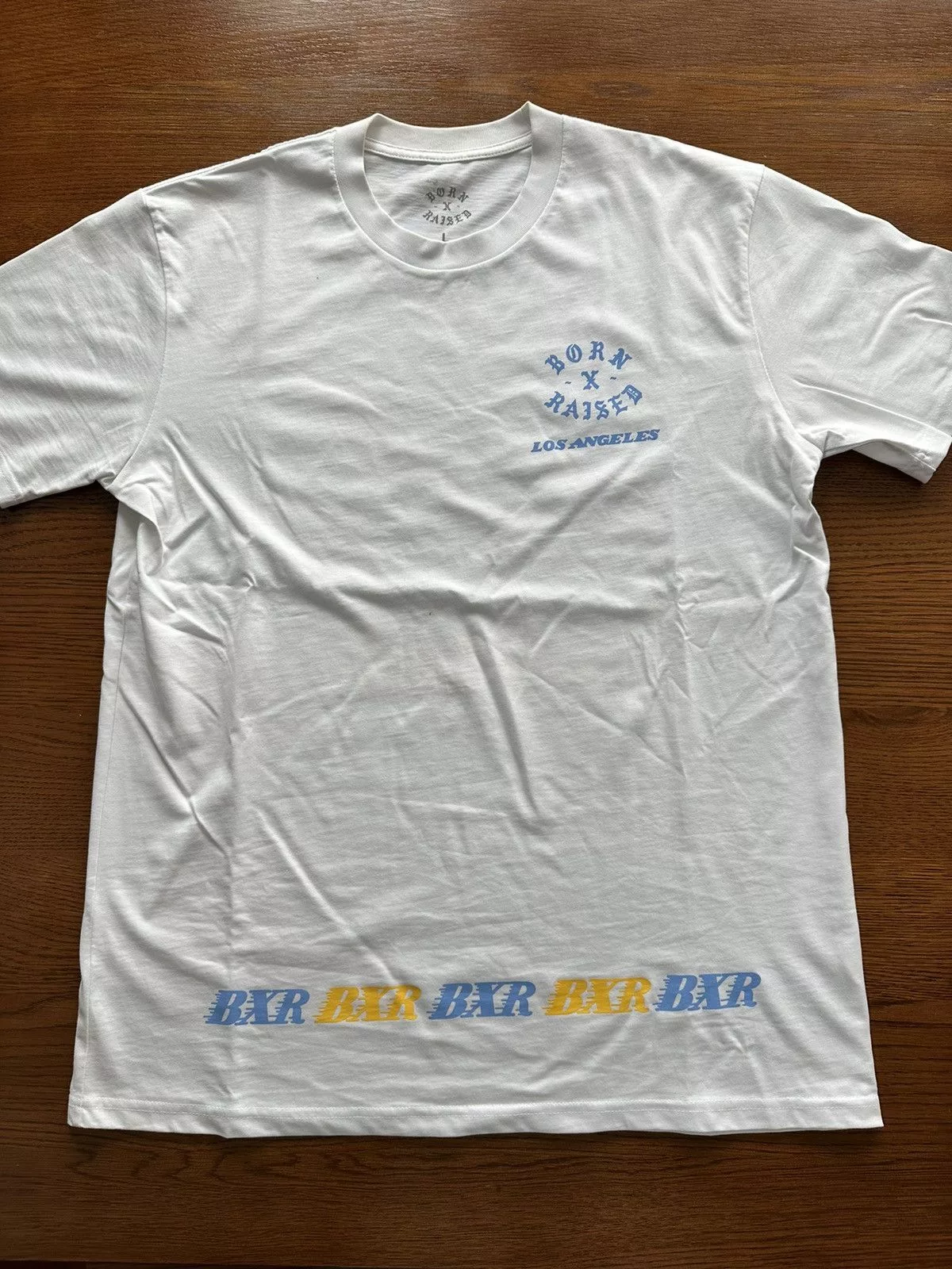 Born X Raised Short Sleeve T Shirts Born X Raised Rocker Tee White