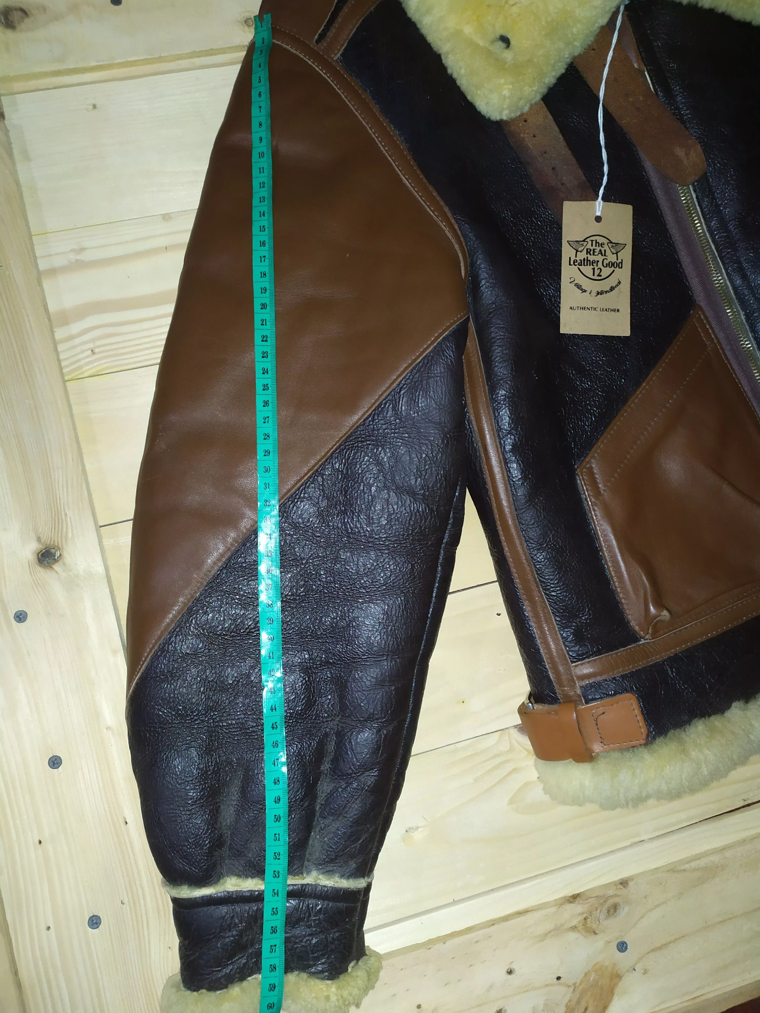 Buzz Rickson's Leather Jackets Buzz Rickson's B.RICKSON CLO. CO LEATHER DUO TONE TYPE B3 FLIGHT JACKET Brown