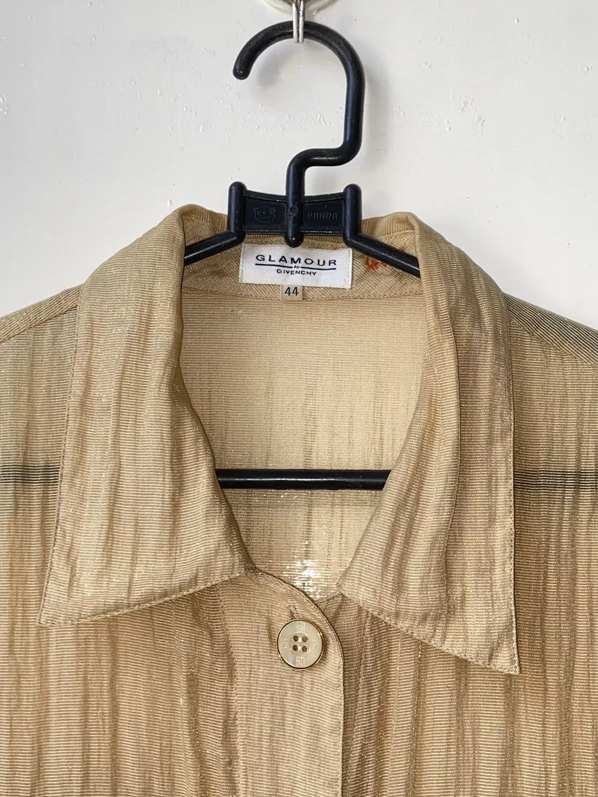 Givenchy Shirts Button Ups GLAMOUR GIVENCHY Gold Mesh Shirt
